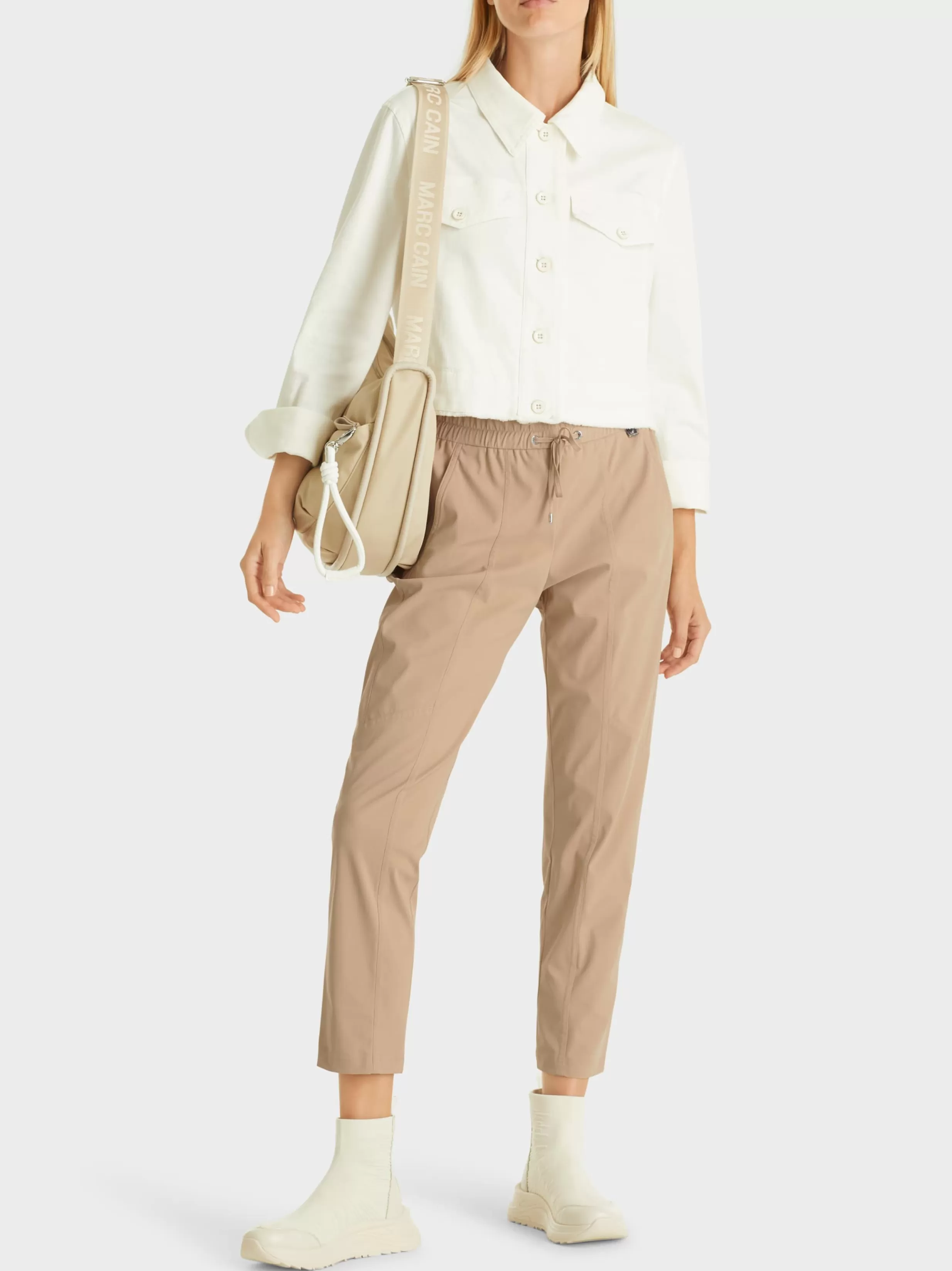 Cheap Marc Cain 7/8-lange Hose RHODOS mit Joggingbund granola