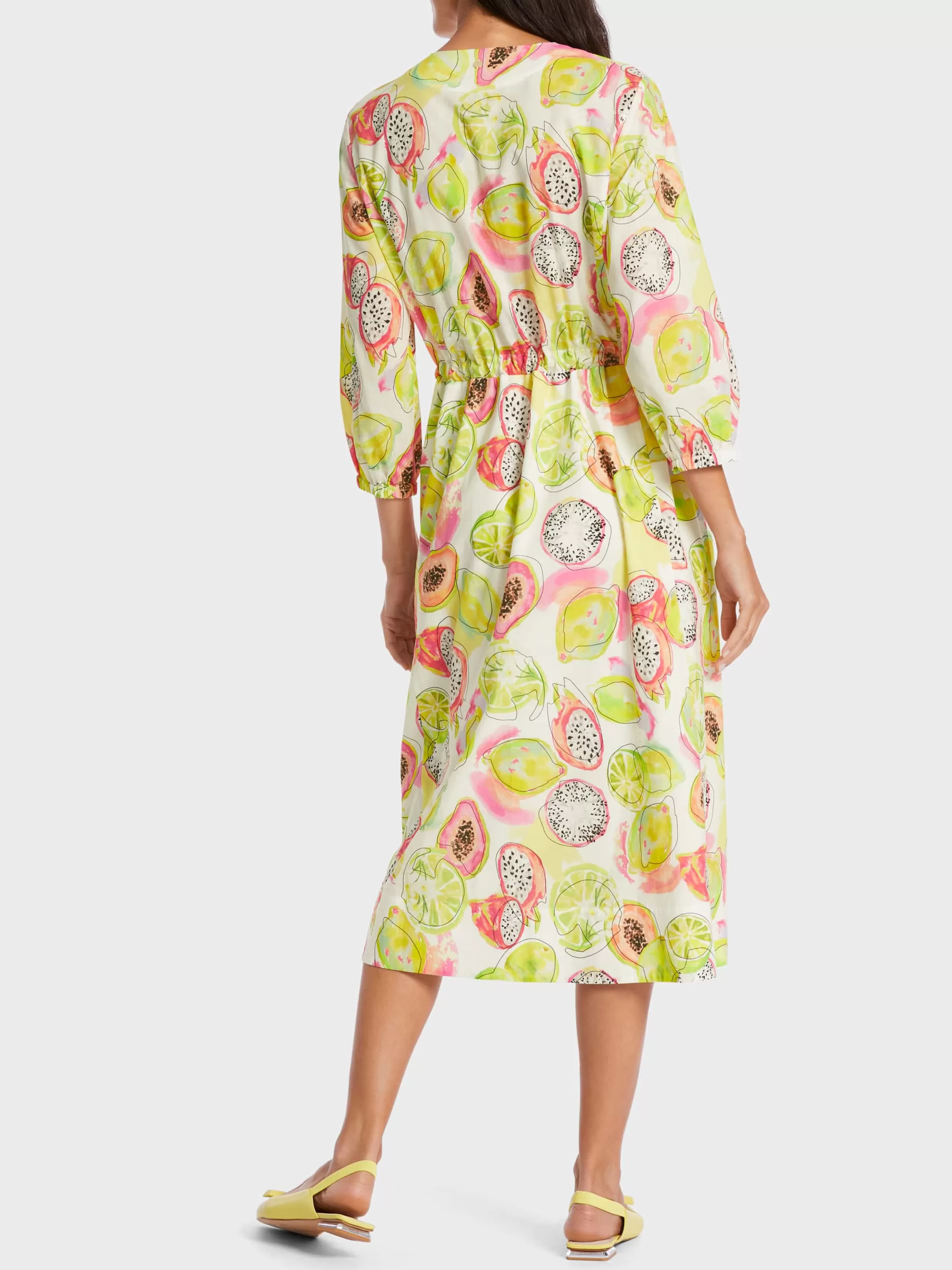 Clearance Marc Cain Bedrucktes Kleid pale lemon