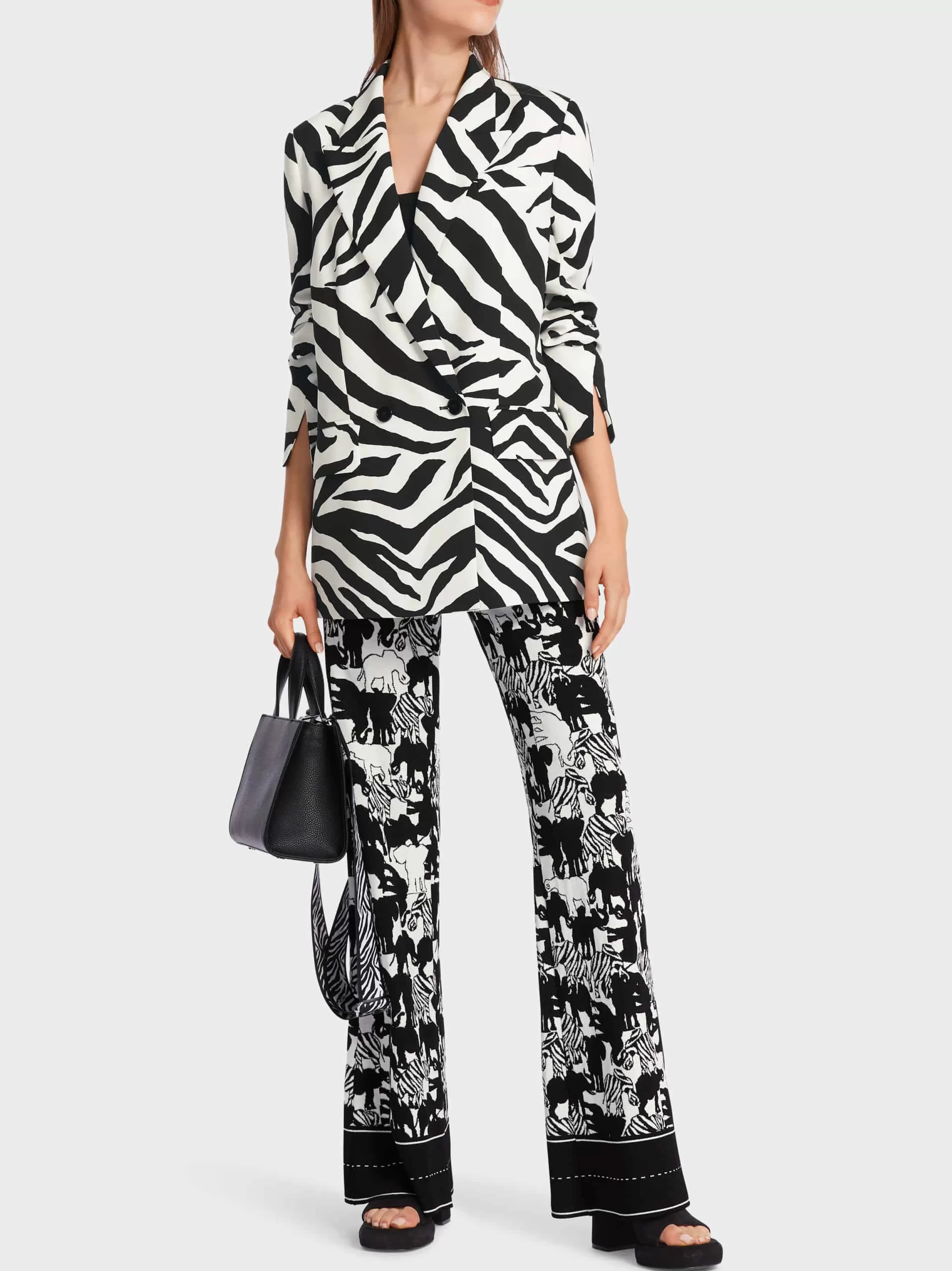 Shop Marc Cain Blazer im Zebra-Look white and black