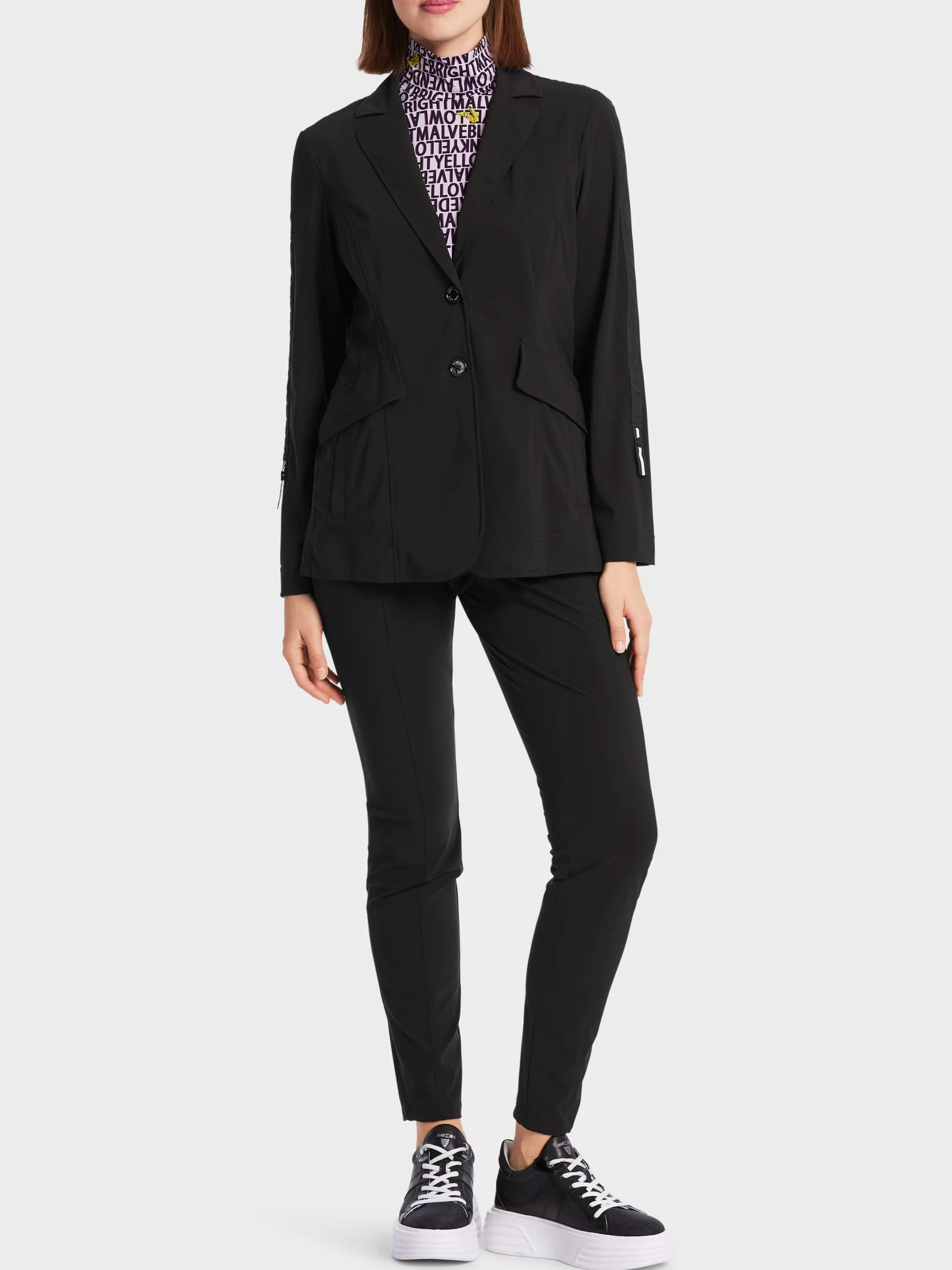 Hot Marc Cain Blazer mit gerafftem Ärmel black