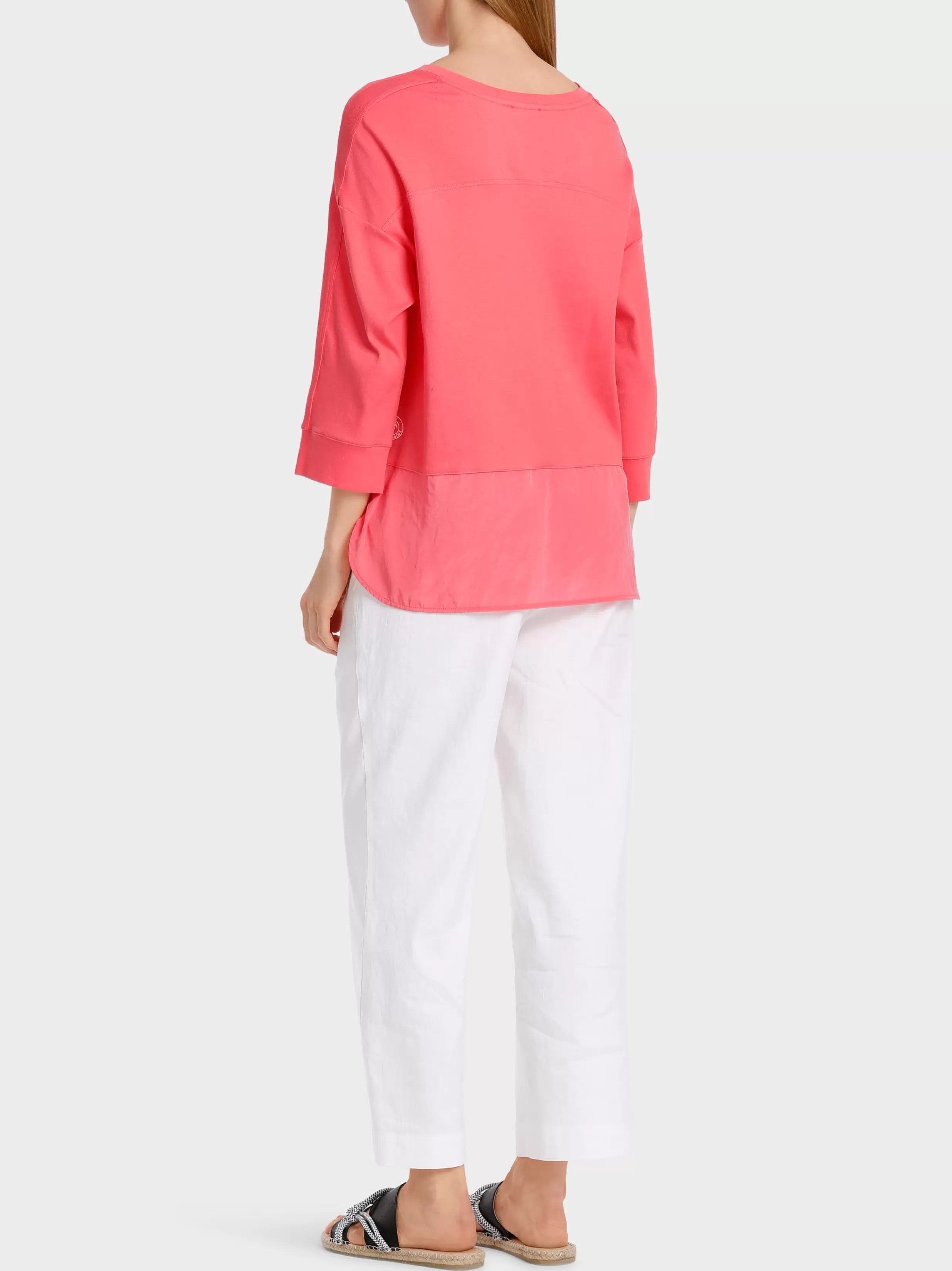 Best Marc Cain Bluse im Lagenlook light neon red