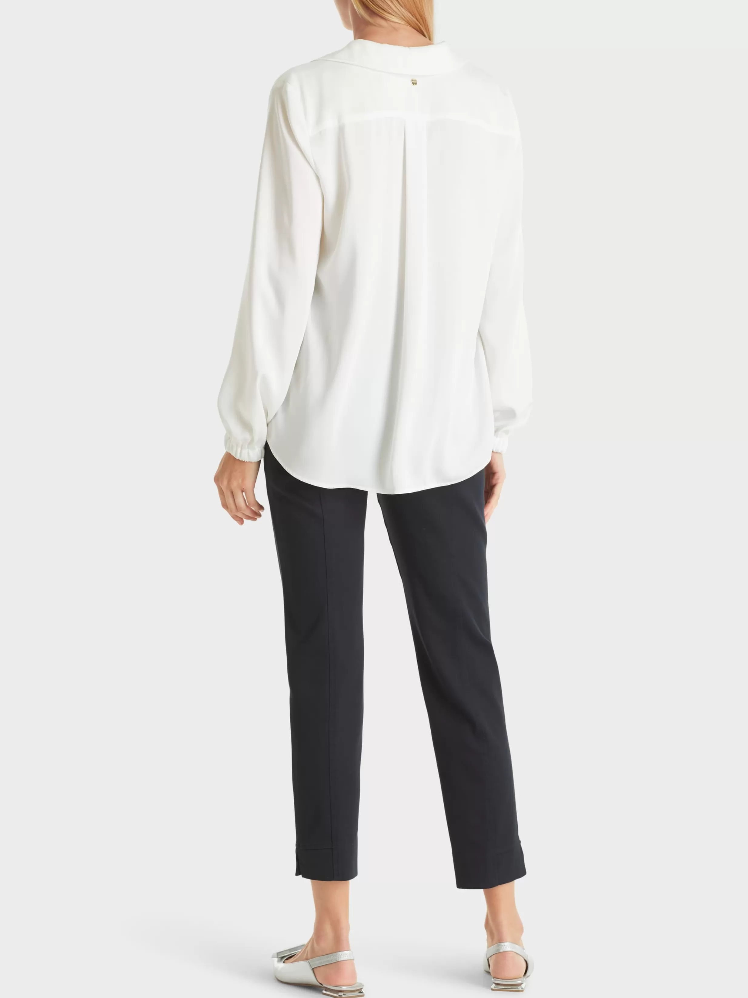 New Marc Cain Bluse im Polo-Stil off-white