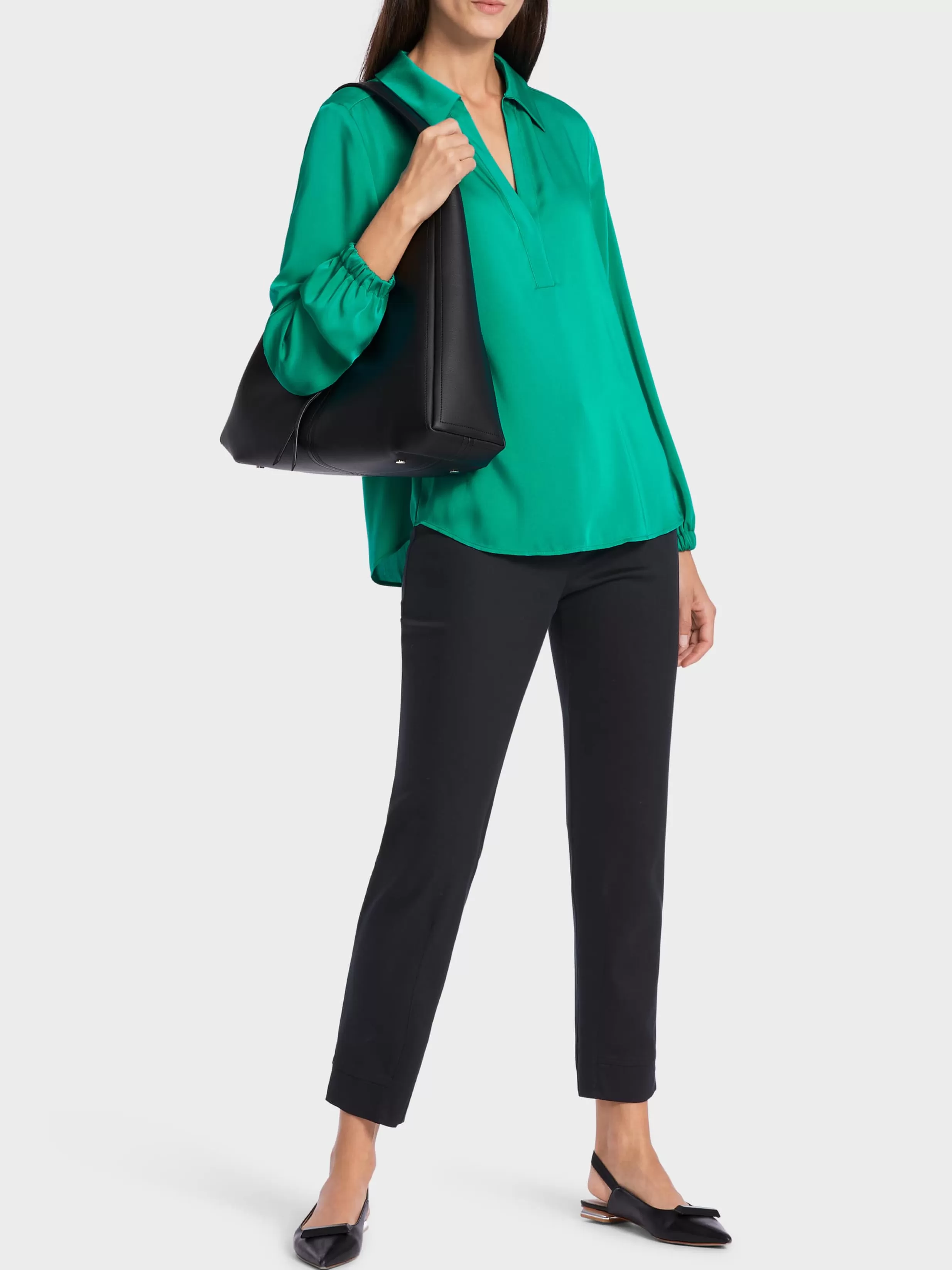 Store Marc Cain Bluse im Polo-Stil bright malachite