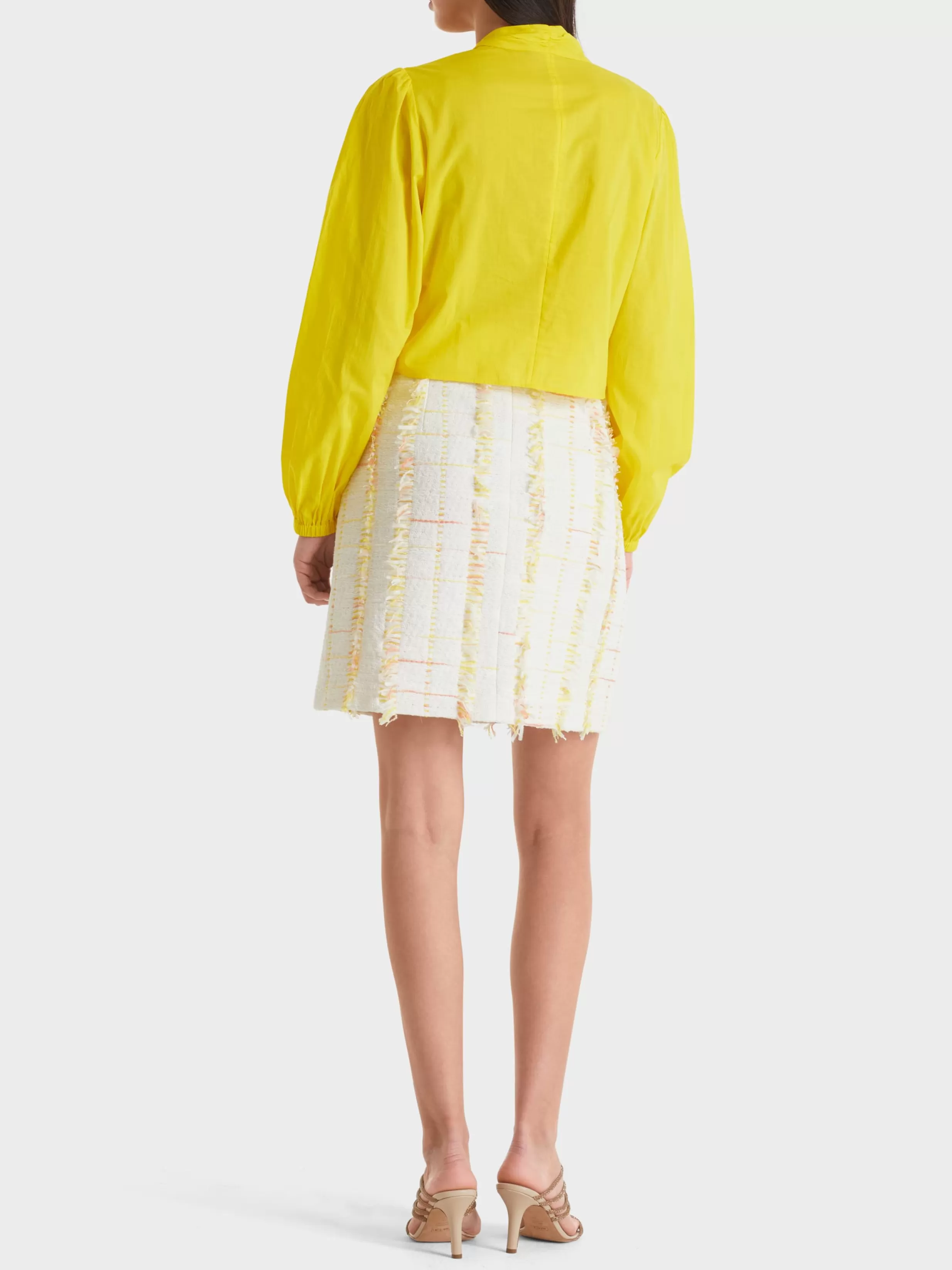 Fashion Marc Cain Bluse mit Knoten-Detail bright sulphur