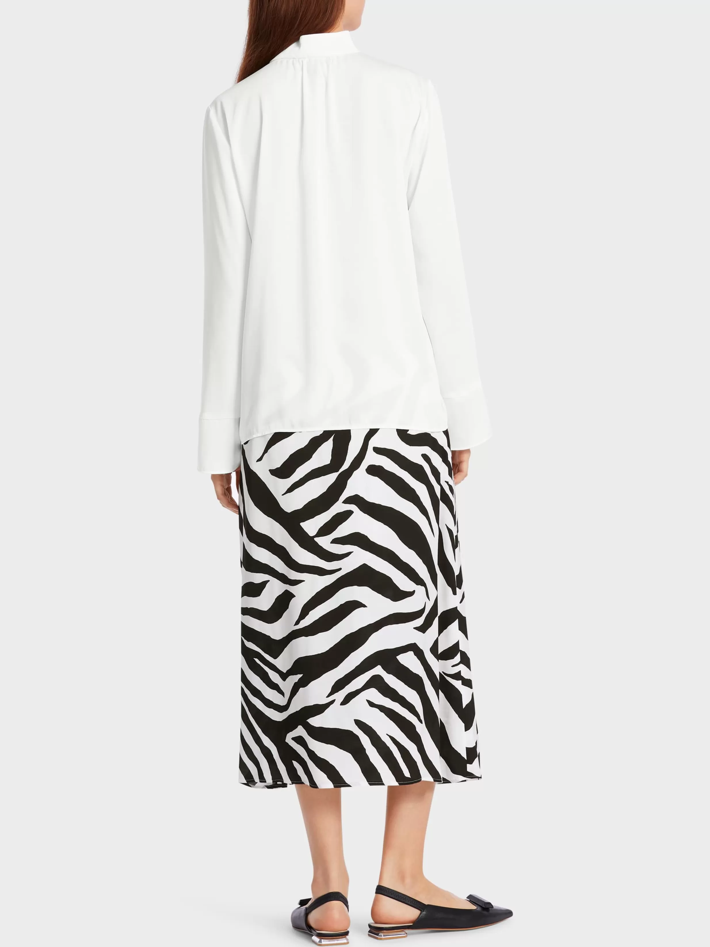 Best Sale Marc Cain Bluse mit Schluppe off-white