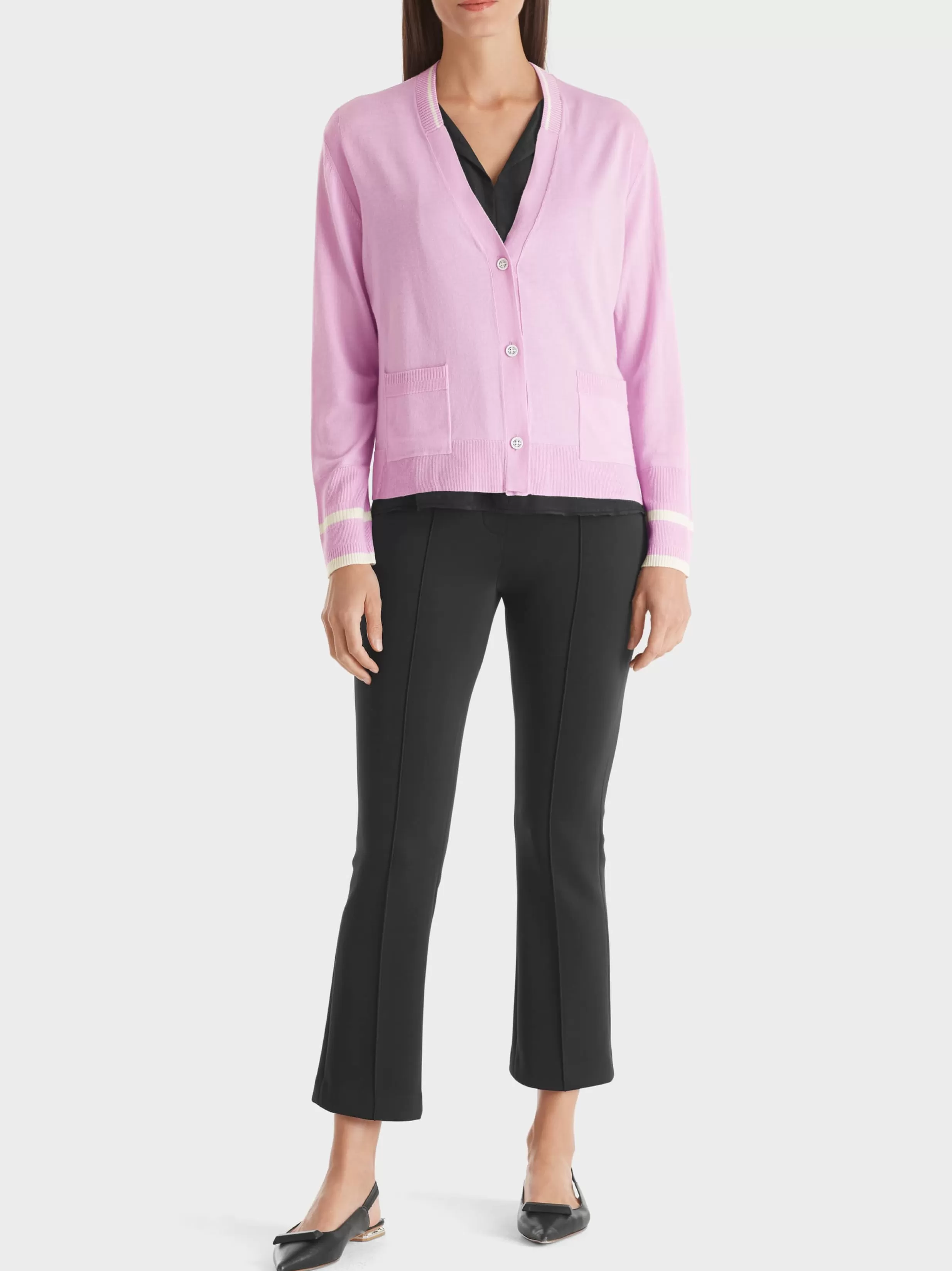 Cheap Marc Cain Cardigan "Rethink Together" bright pink lavender