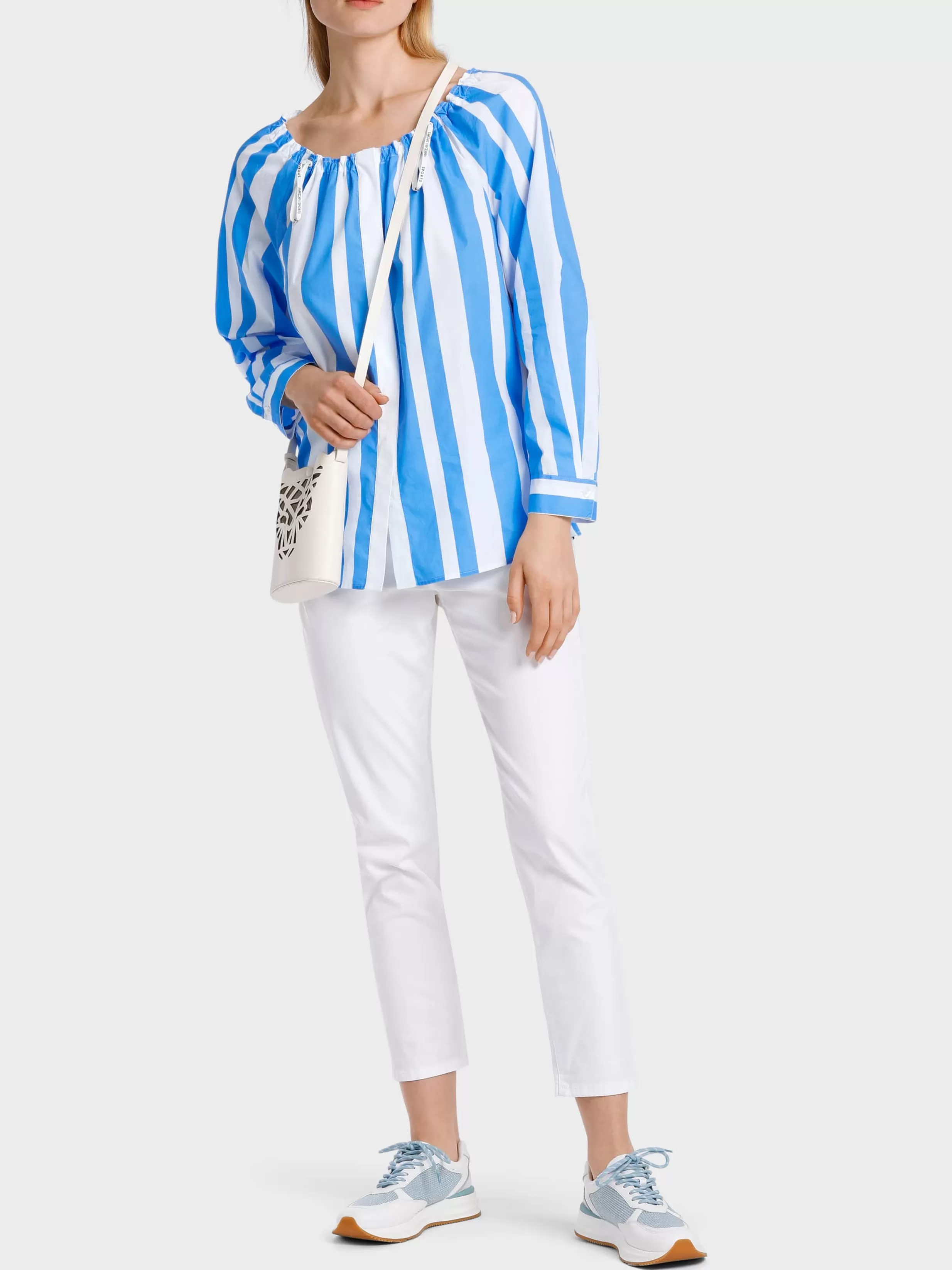 Sale Marc Cain Carmenbluse "Rethink Together" bright azure