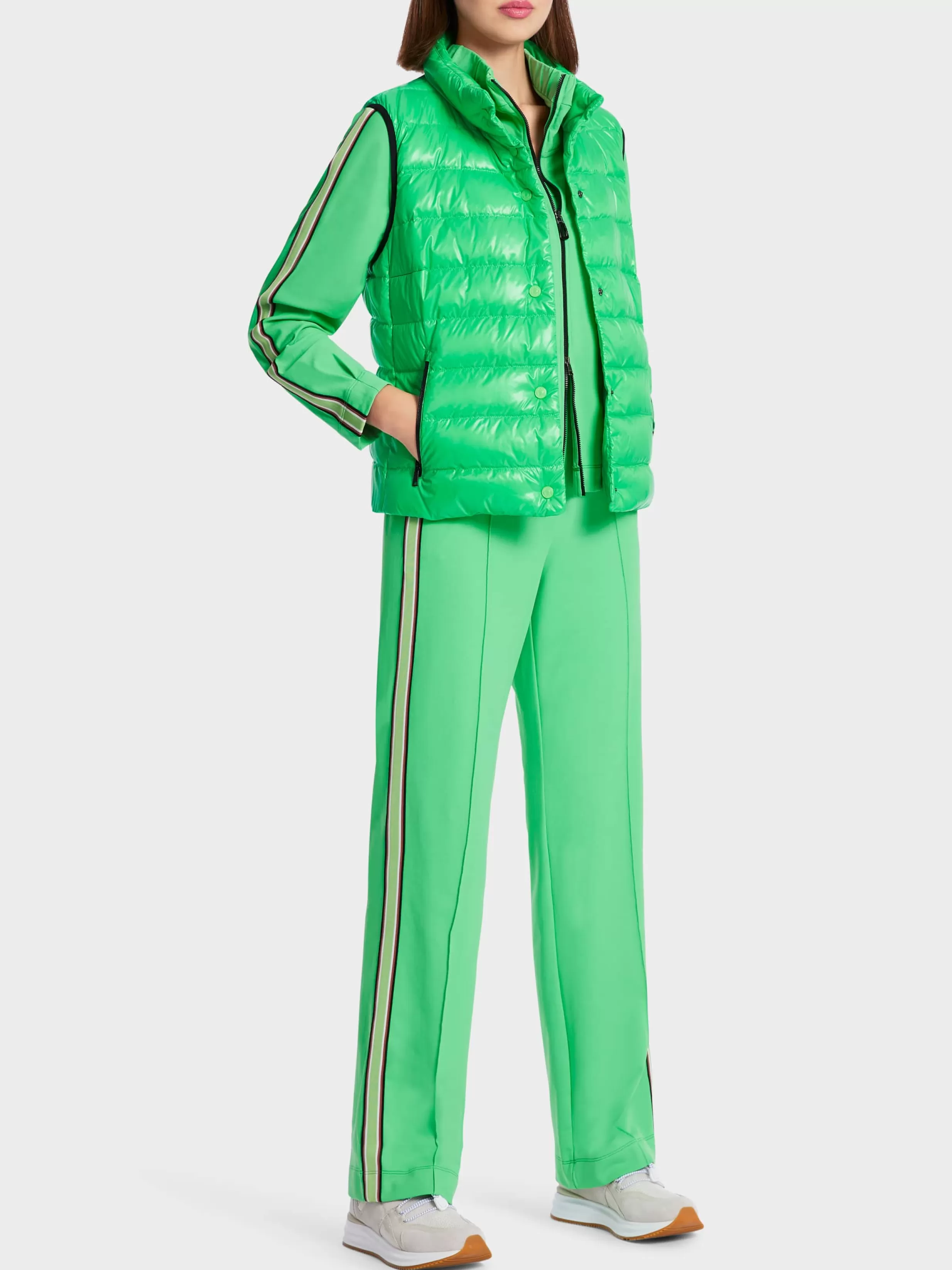 Shop Marc Cain Daunenweste mit Stehkragen new neon green