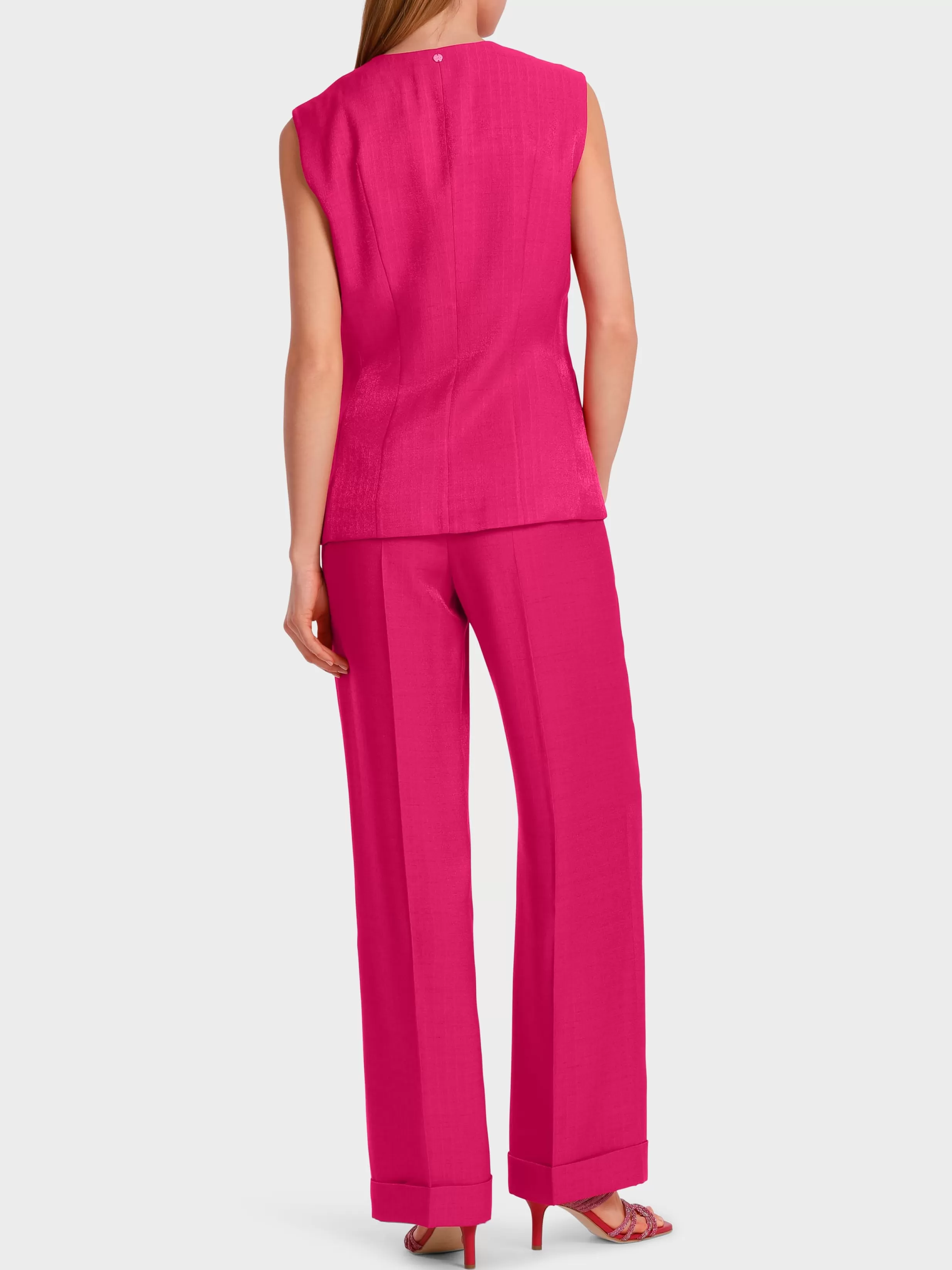 Flash Sale Marc Cain Doppelreihige Weste deep fuchsia