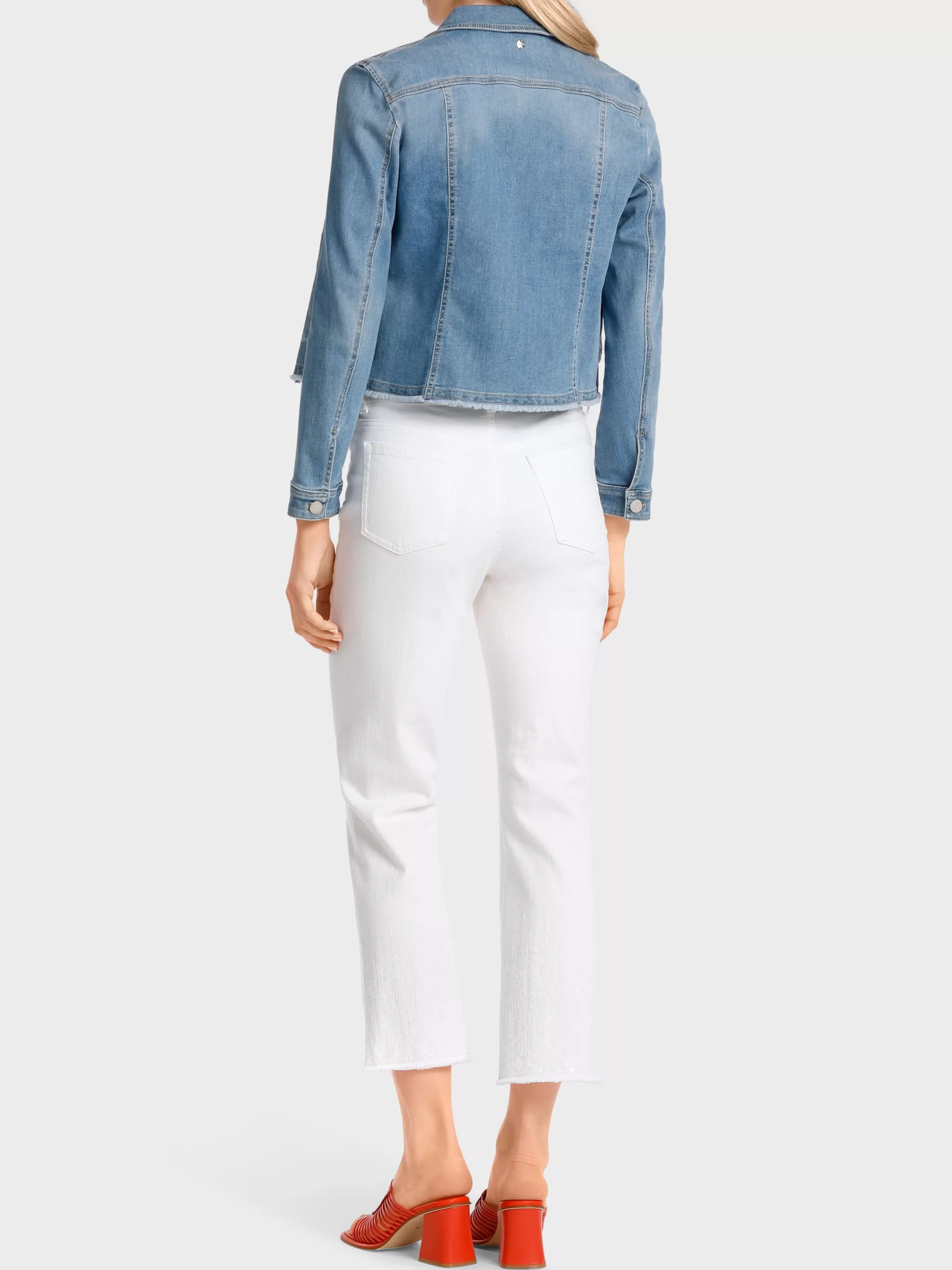 Flash Sale Marc Cain Fancy Jeansjacke “Rethink Together” baby blue