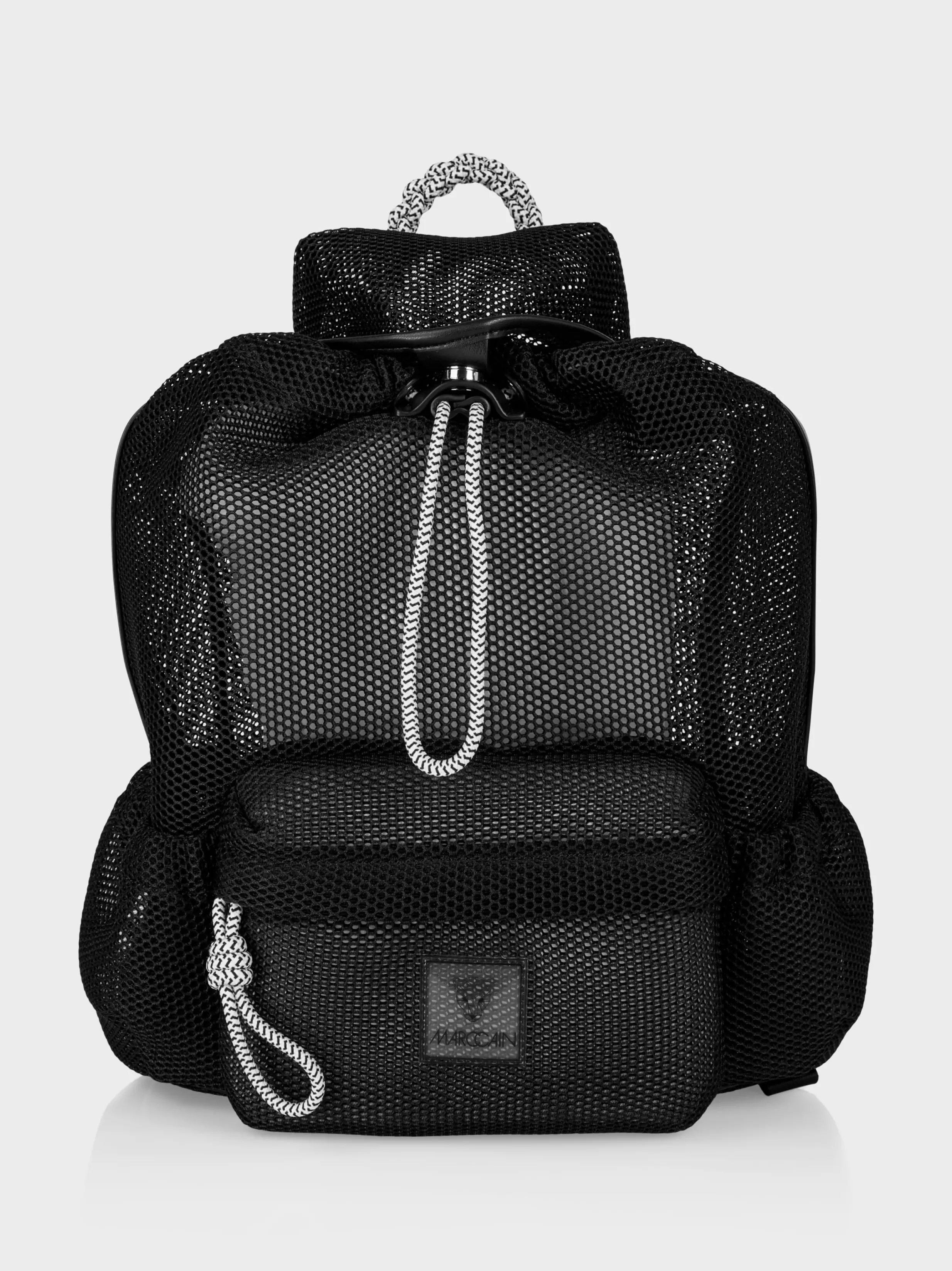 Cheap Marc Cain Fancy Rucksack aus Mesh black