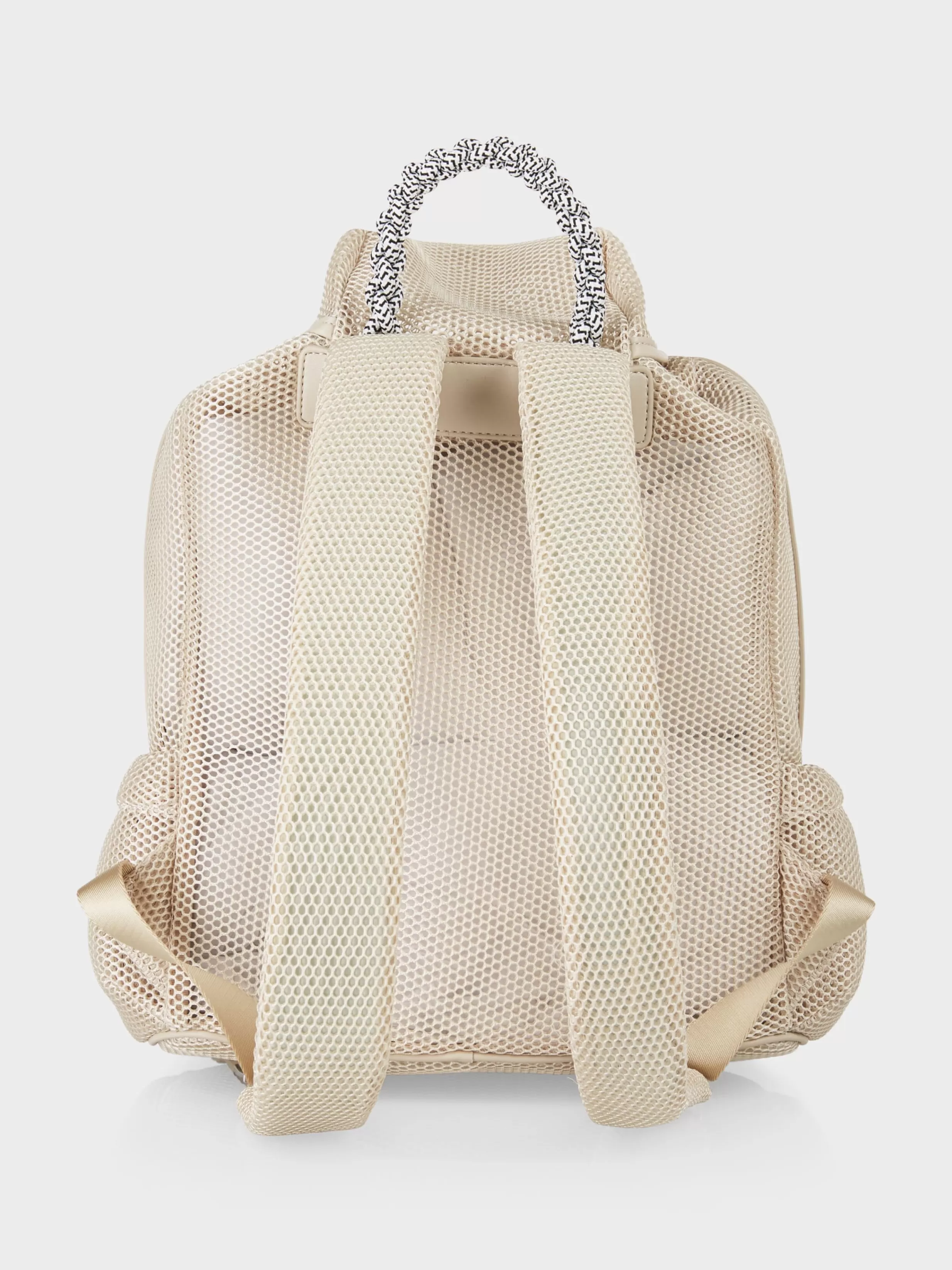 Best Marc Cain Fancy Rucksack aus Mesh soft moon rock