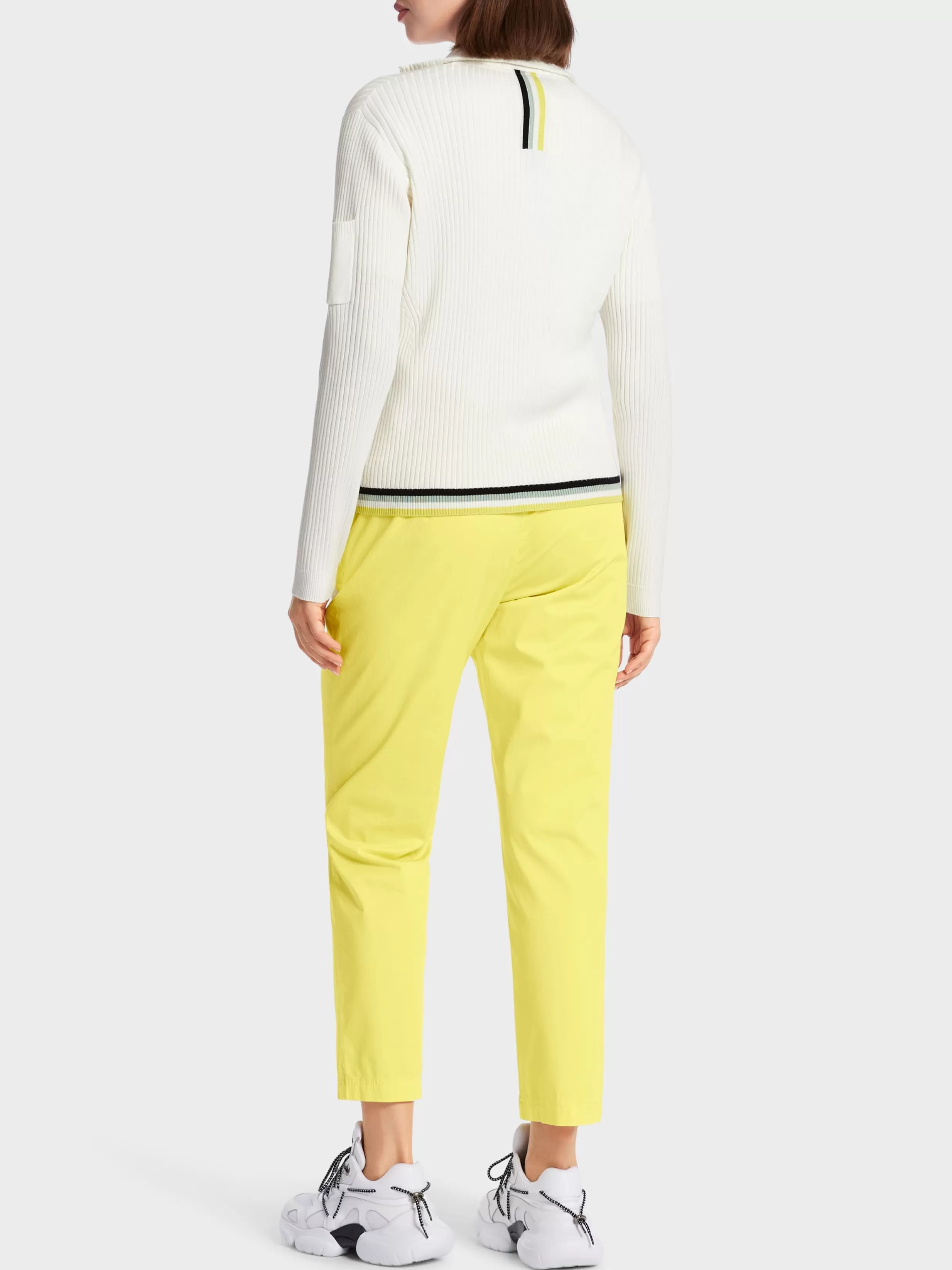 Flash Sale Marc Cain Feinstrick Cardigan mit Zipp off-white