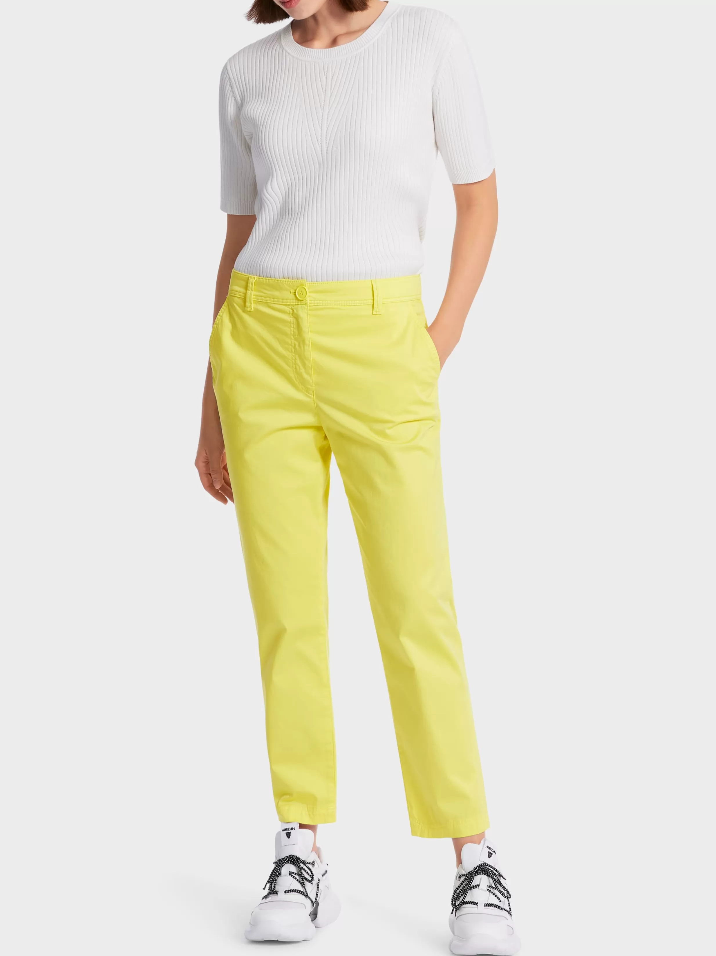 Fashion Marc Cain Feminin geschnittene Hose FRANCA soft limeade