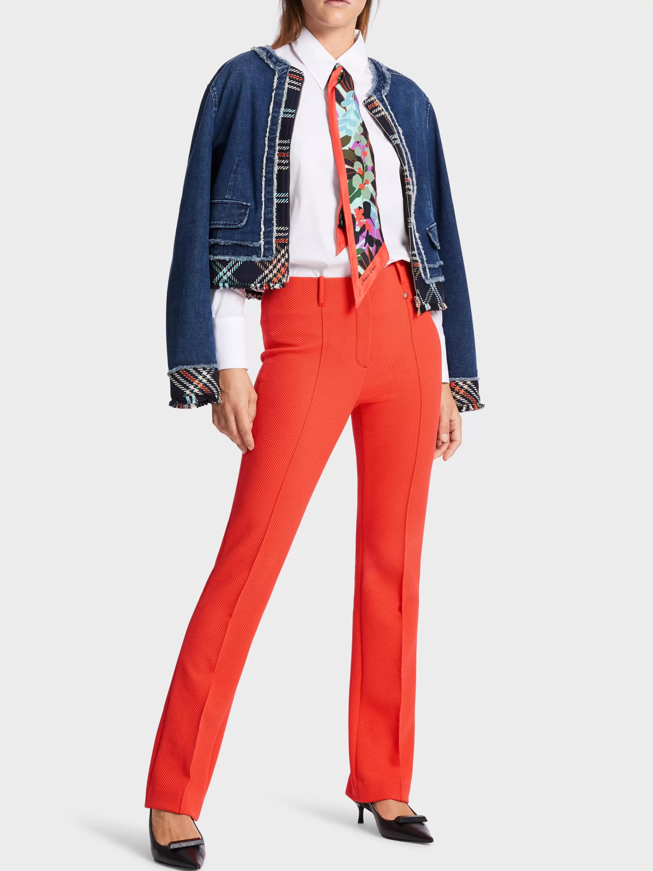 Online Marc Cain Feminin geschnittene Hose FREDERICA bright tomato