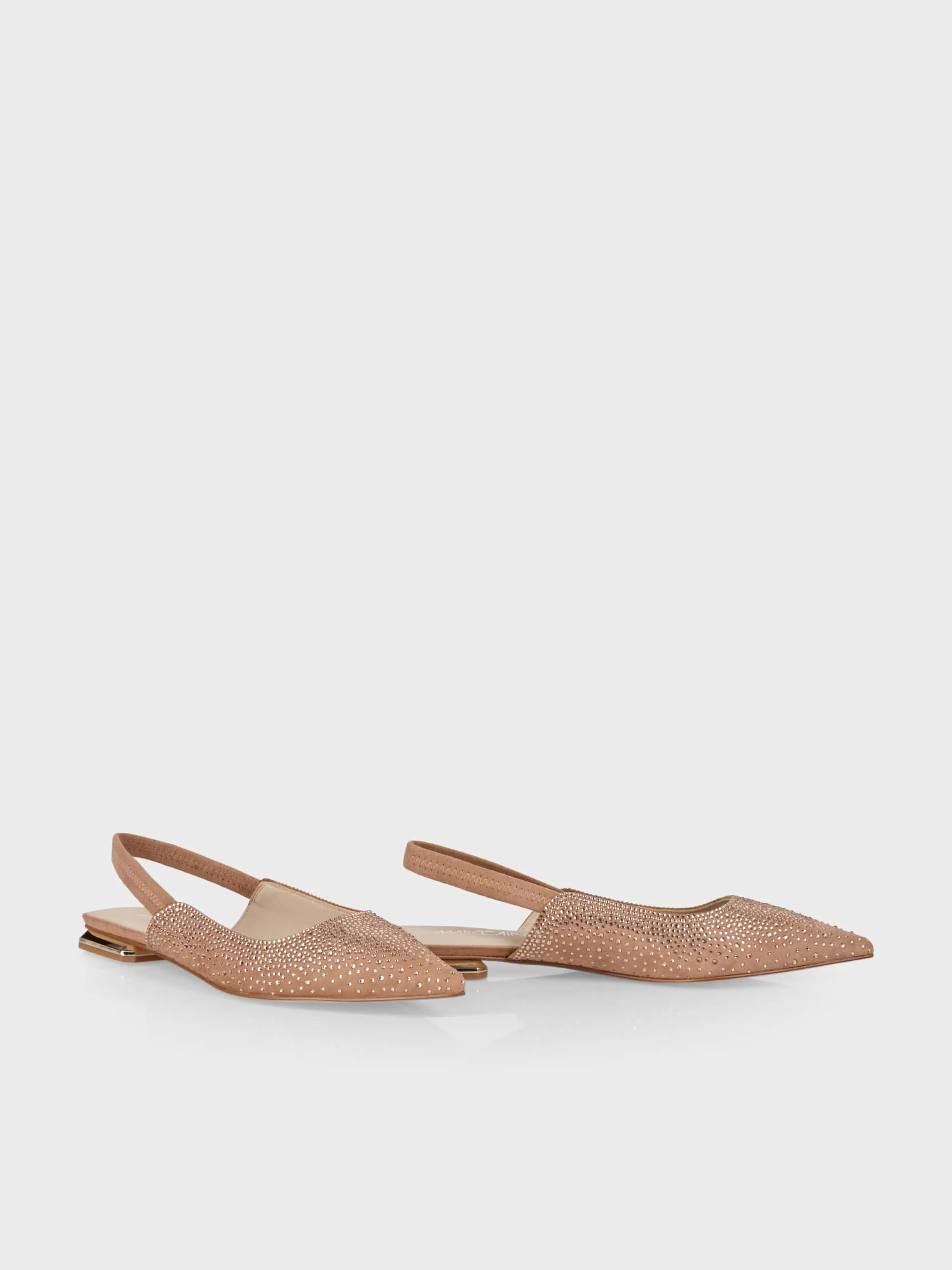 Cheap Marc Cain Flache Slingpumps mit Kristallen soft rose