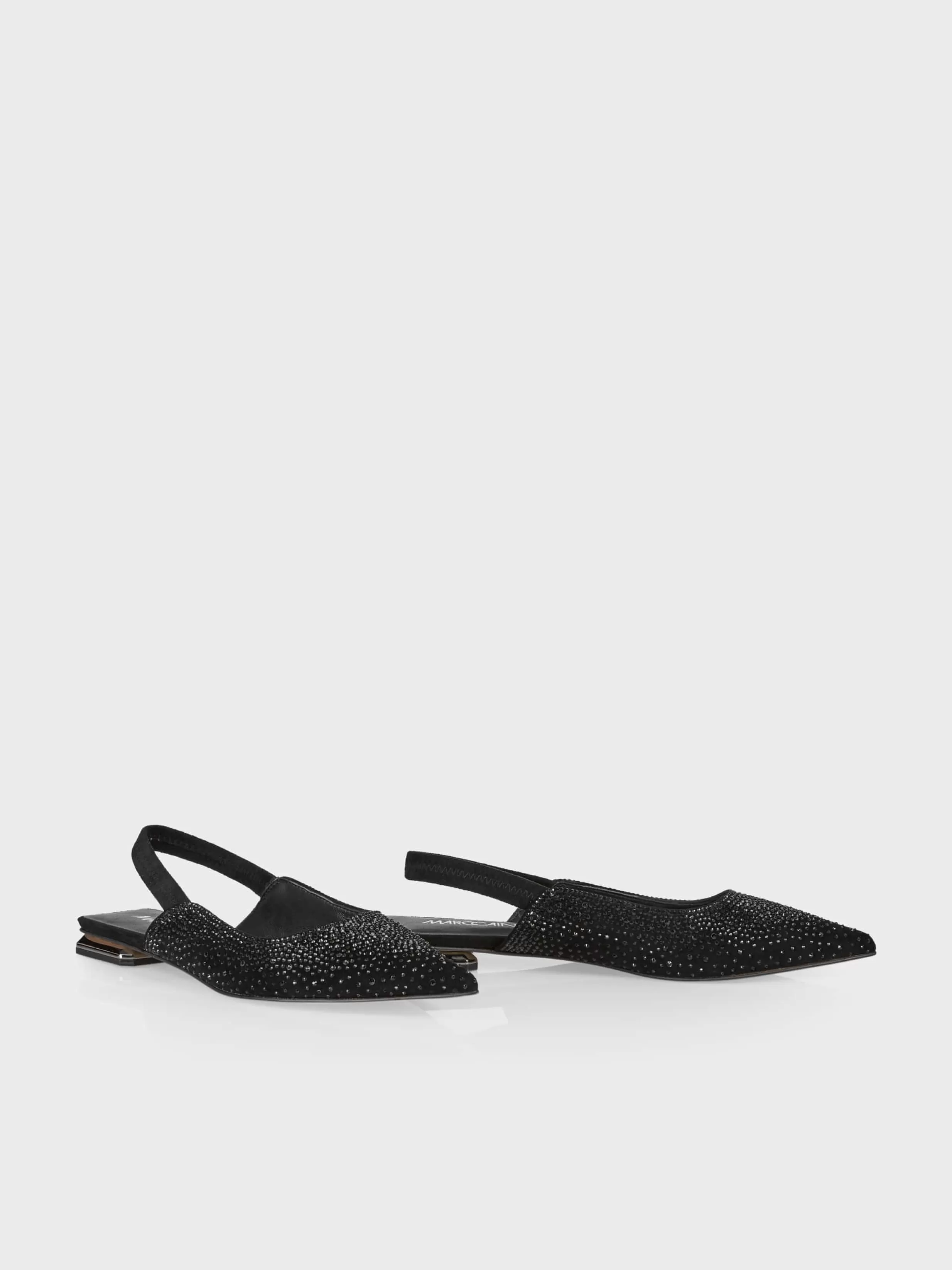 Best Marc Cain Flache Slingpumps mit Kristallen black