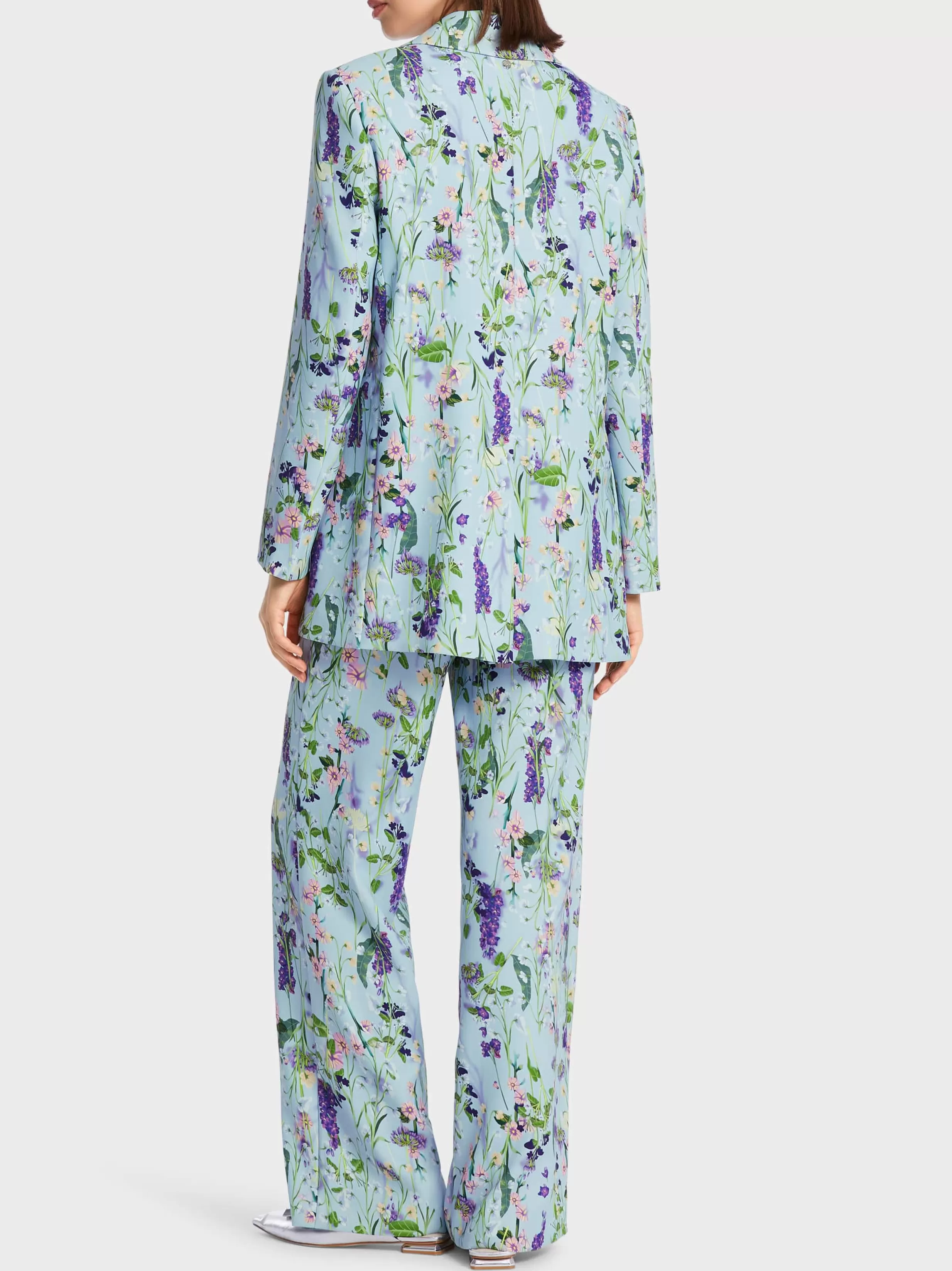 Store Marc Cain Floral bedruckter Blazer soft summer sky