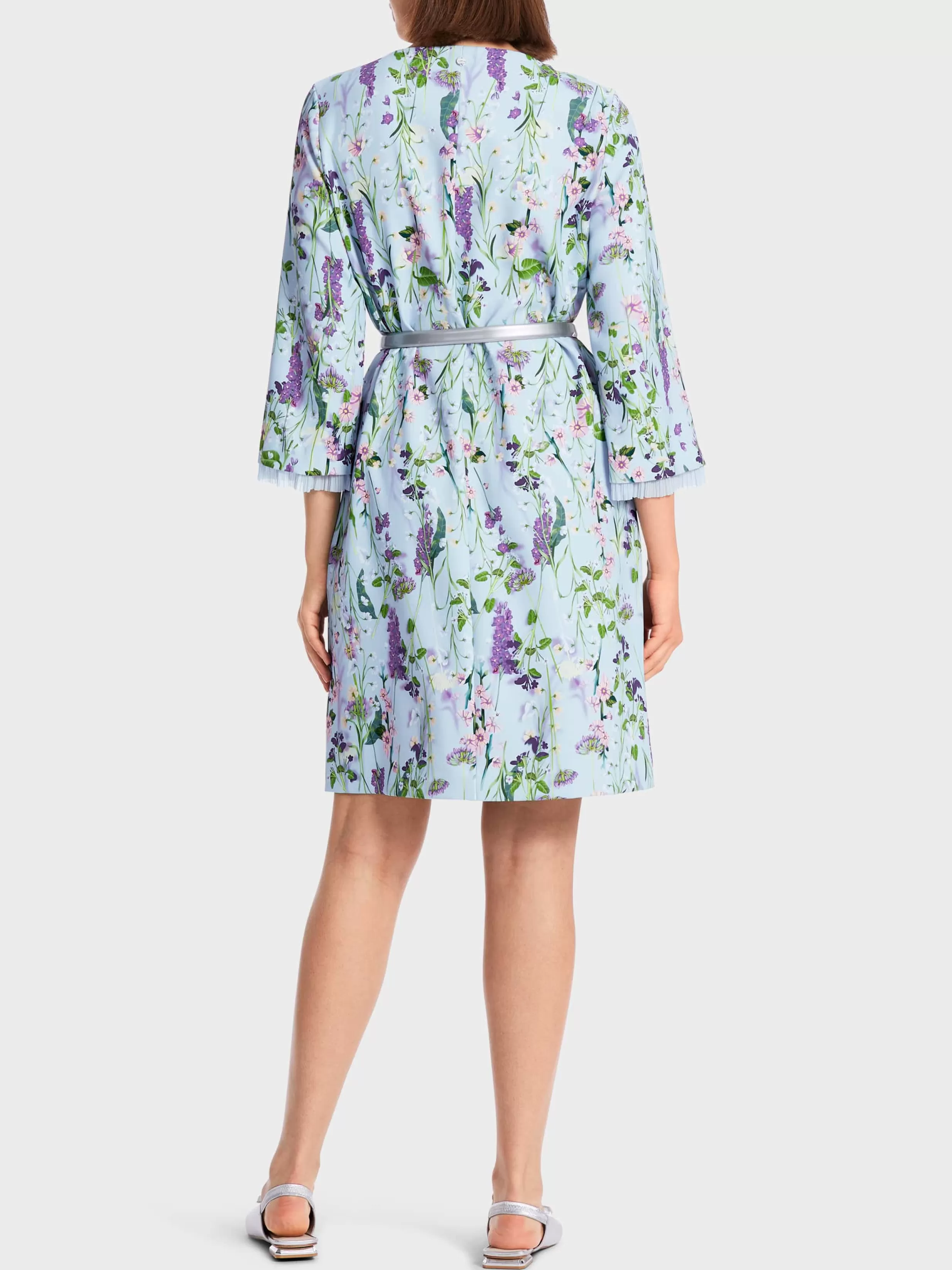 Cheap Marc Cain Floral bedrucktes Kleid soft summer sky