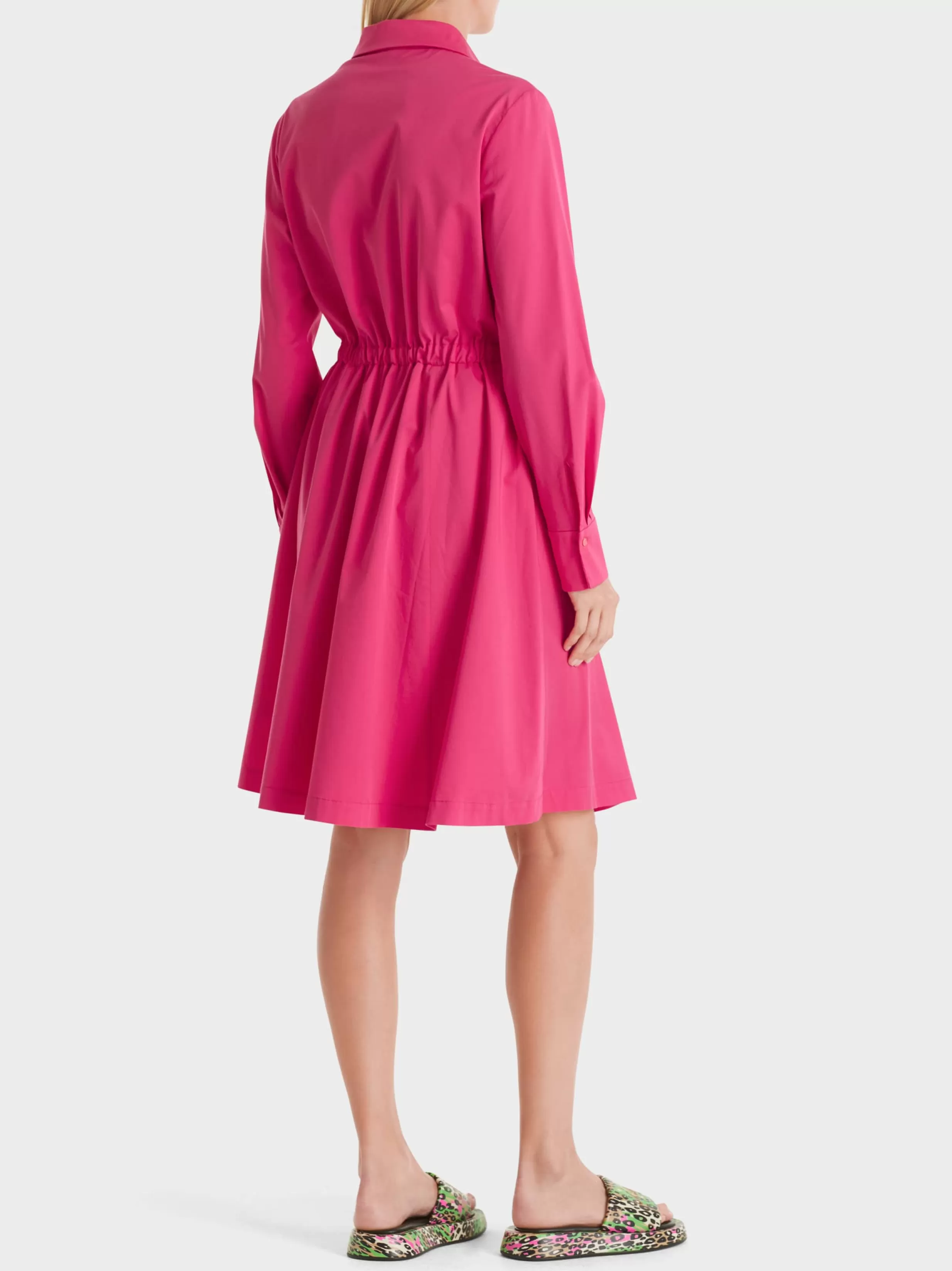 Flash Sale Marc Cain Hemdblusenkleid mit Stoffgürtel super pink