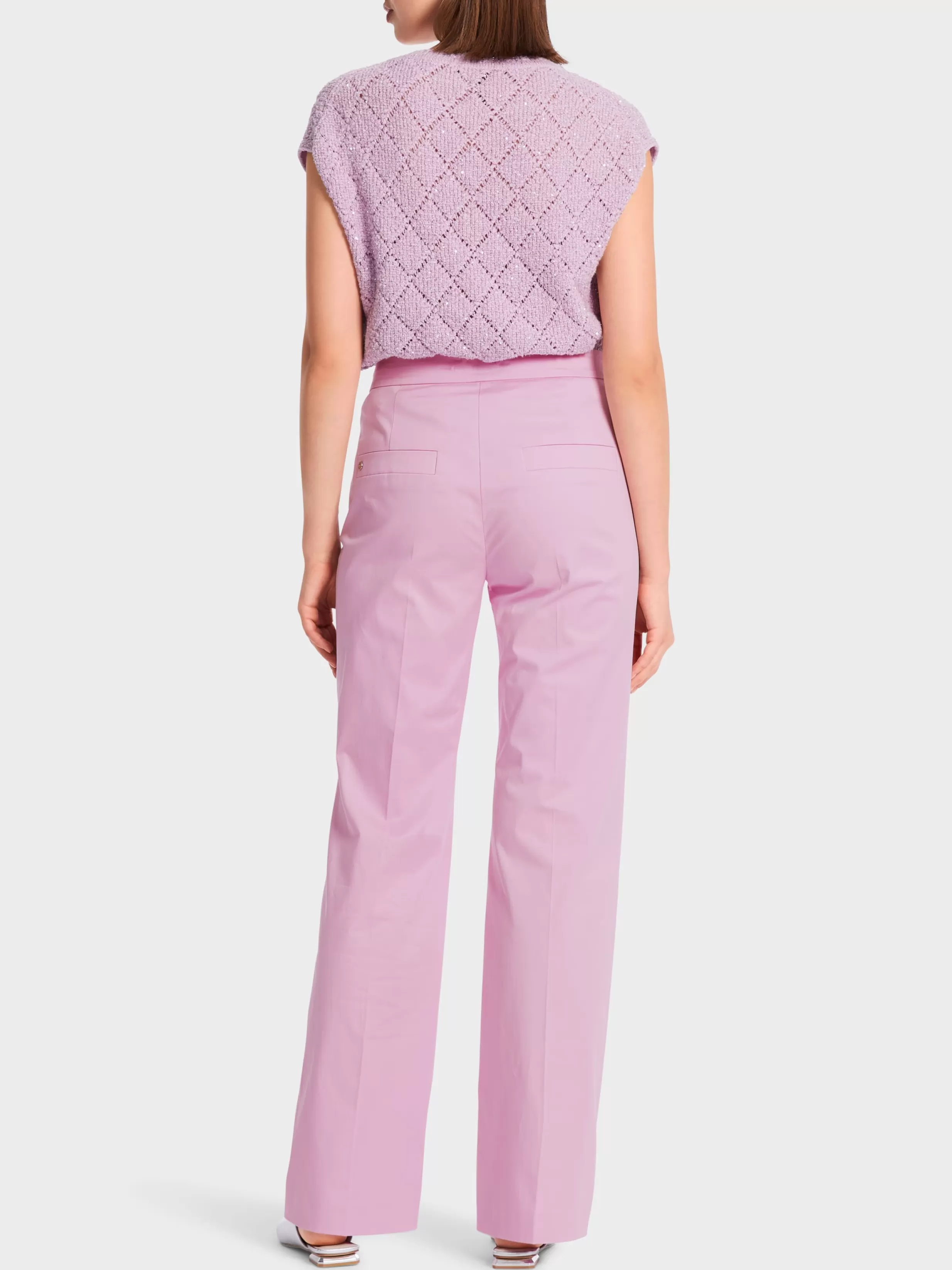 Shop Marc Cain Hose FAID mit Reißverschlusstaschen pink lavender