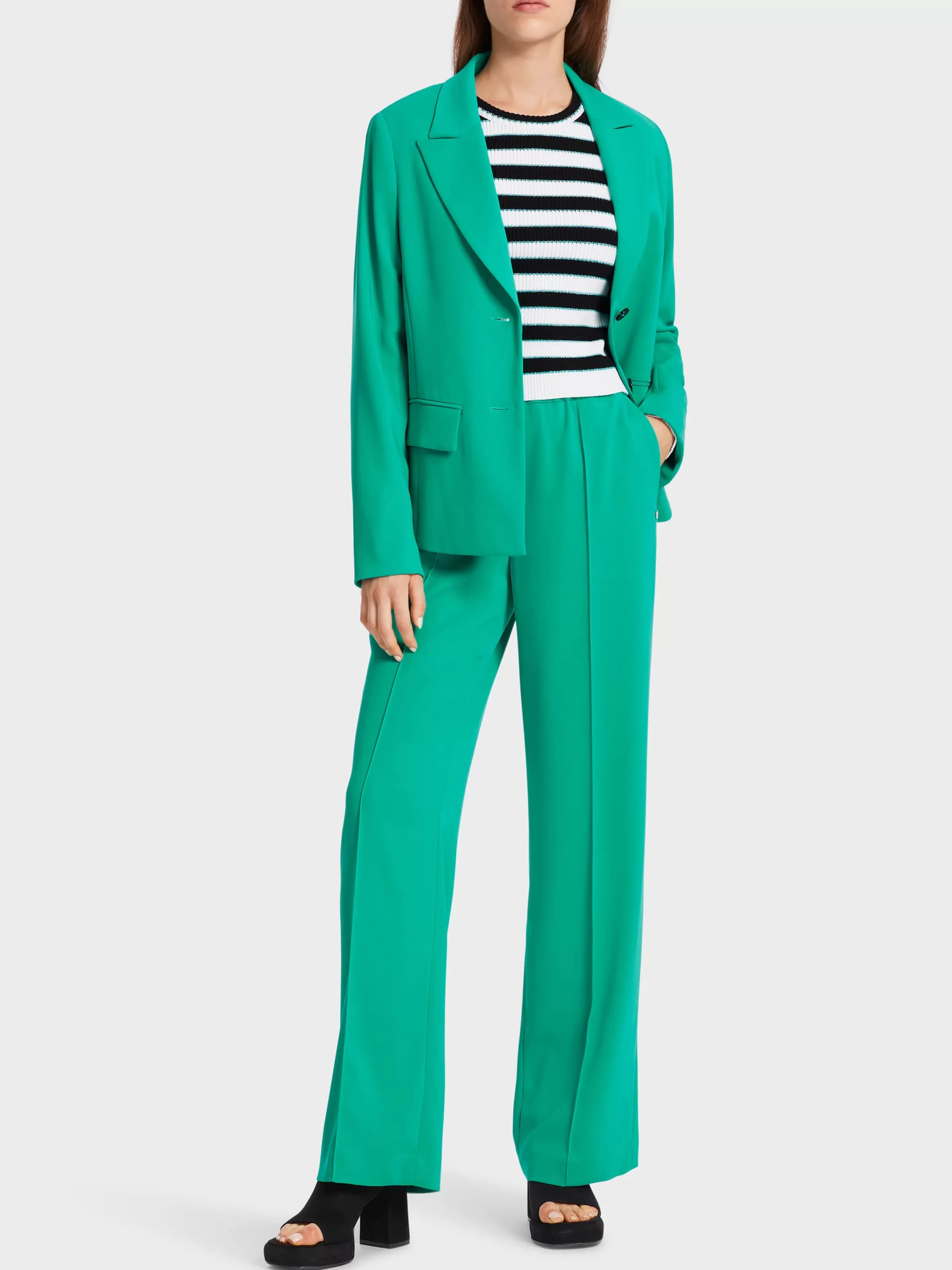 Cheap Marc Cain Hose WASHINGTON mit weitem Bein bright malachite