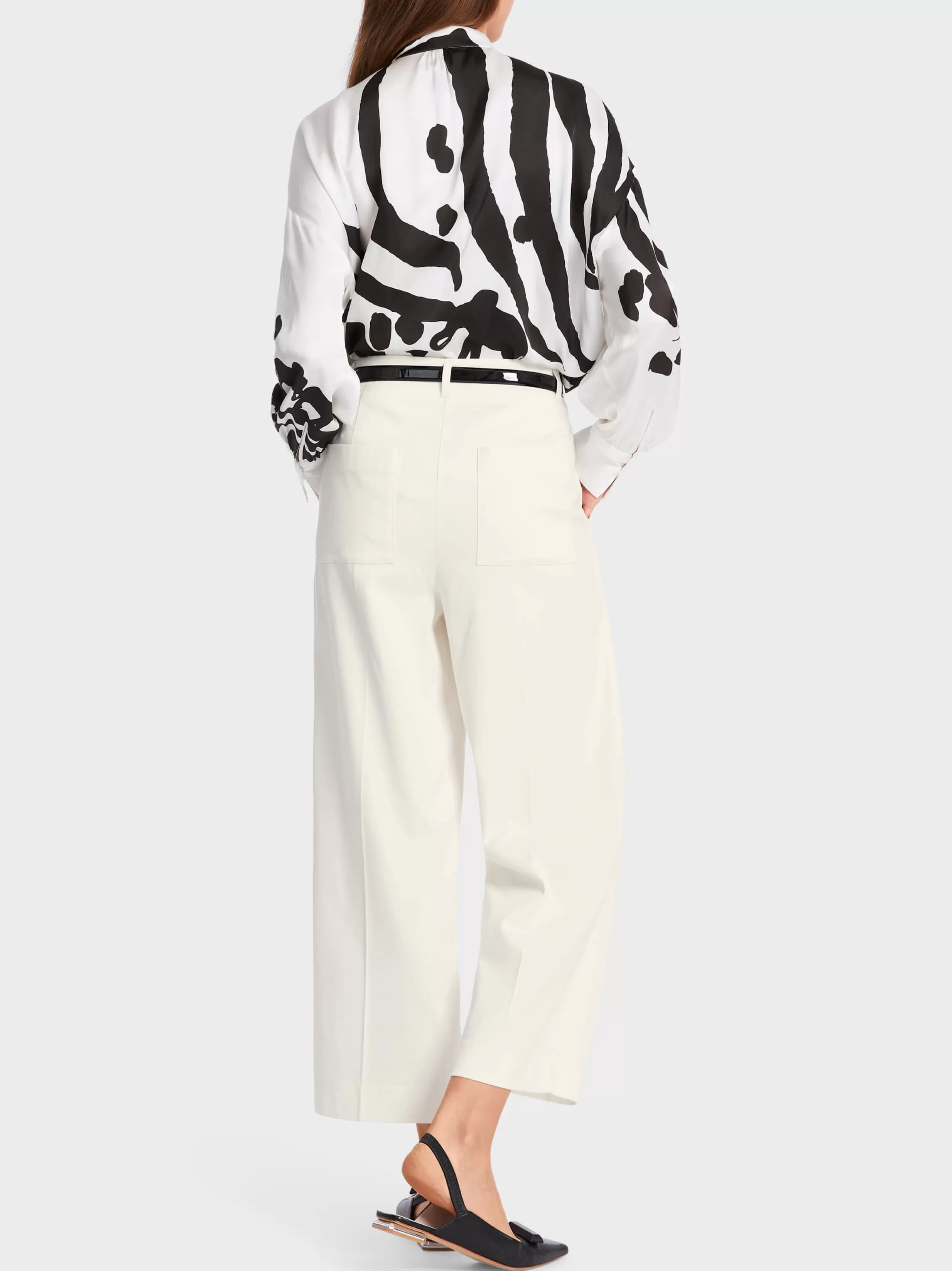 Store Marc Cain Hose WELS mit verkürztem Bein off-white