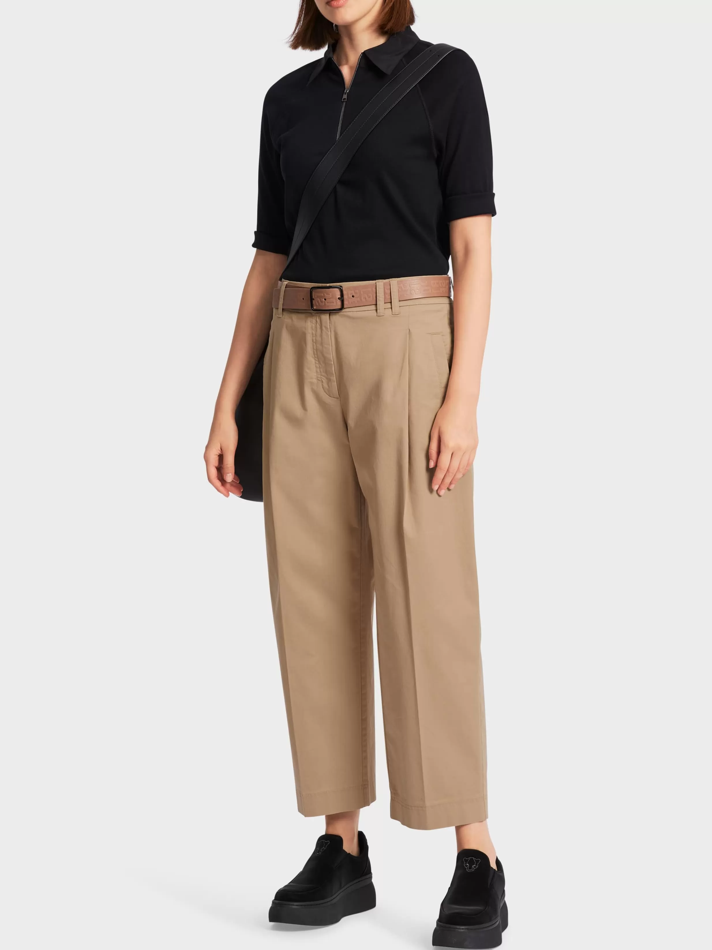 Outlet Marc Cain Hose WELS mit weitem Bein bright camel