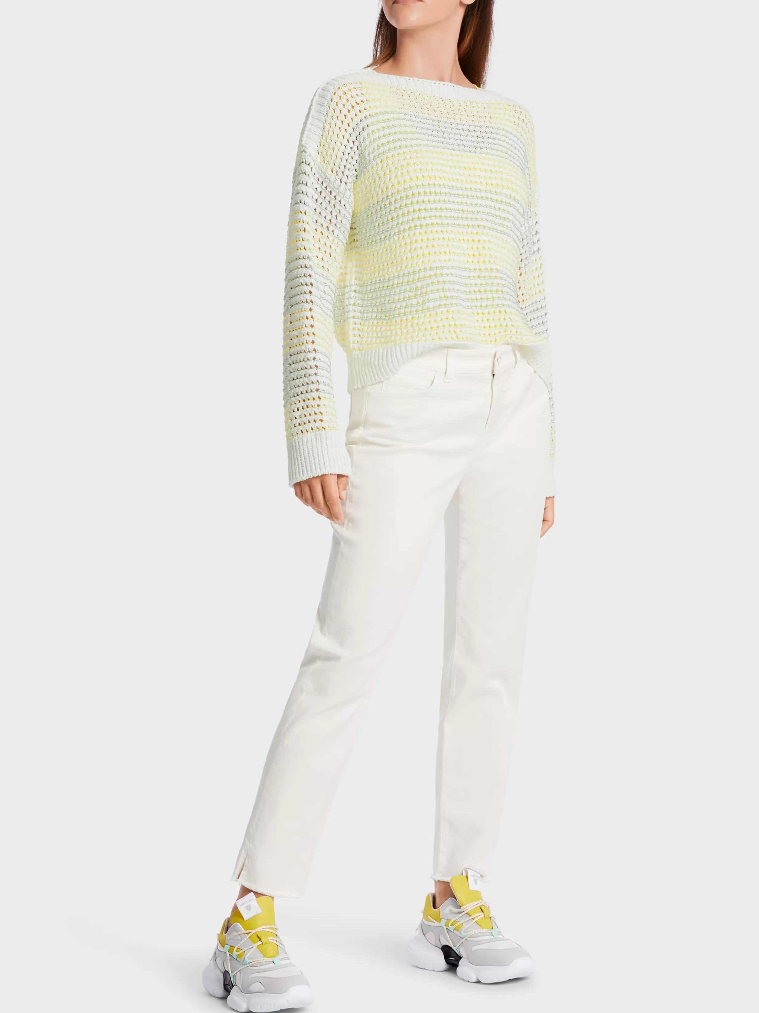 Best Sale Marc Cain In Deutschland gestrickter Pullover off-white