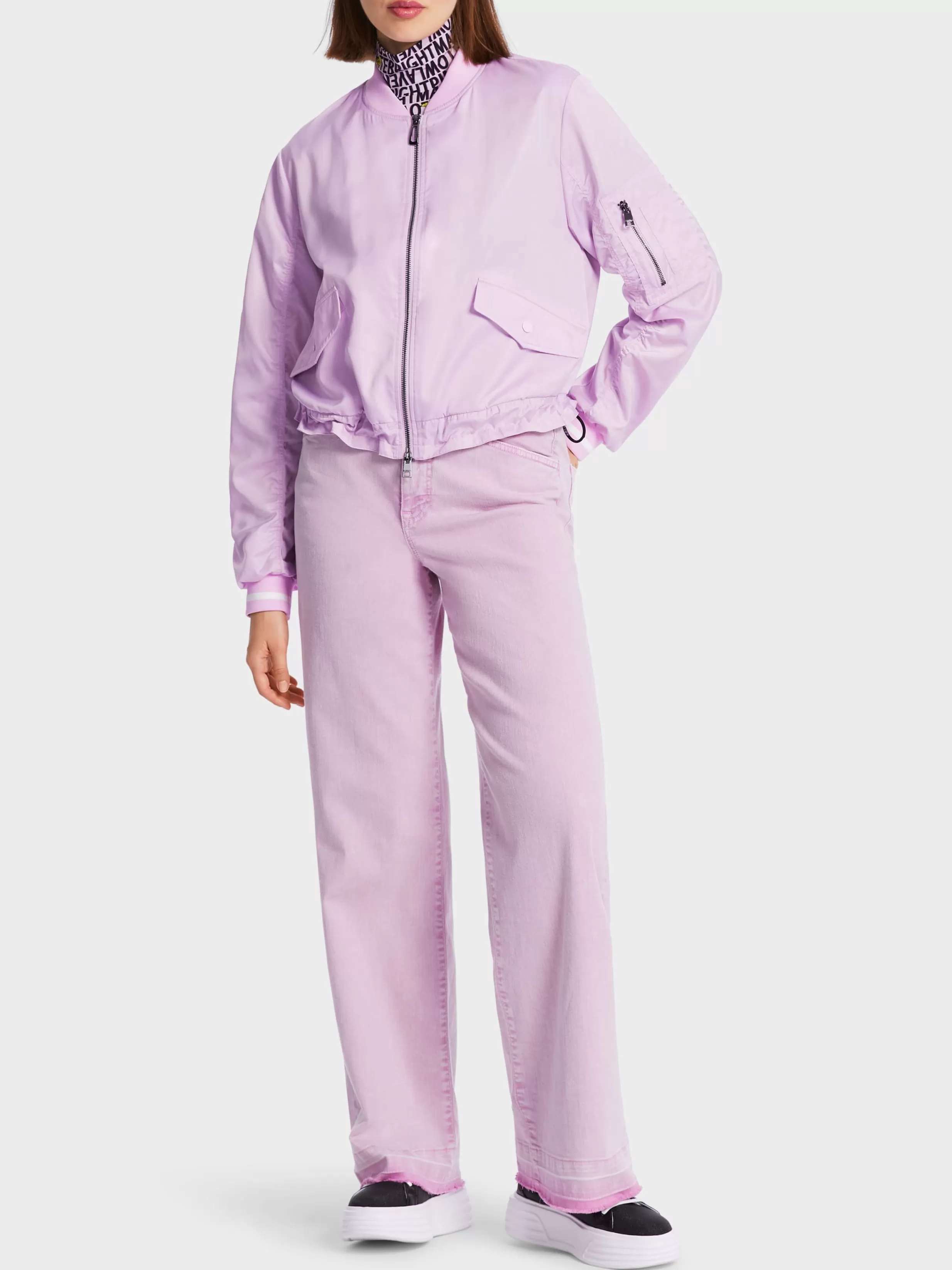 Discount Marc Cain Jacke im Bomber-Style bright pink lavender