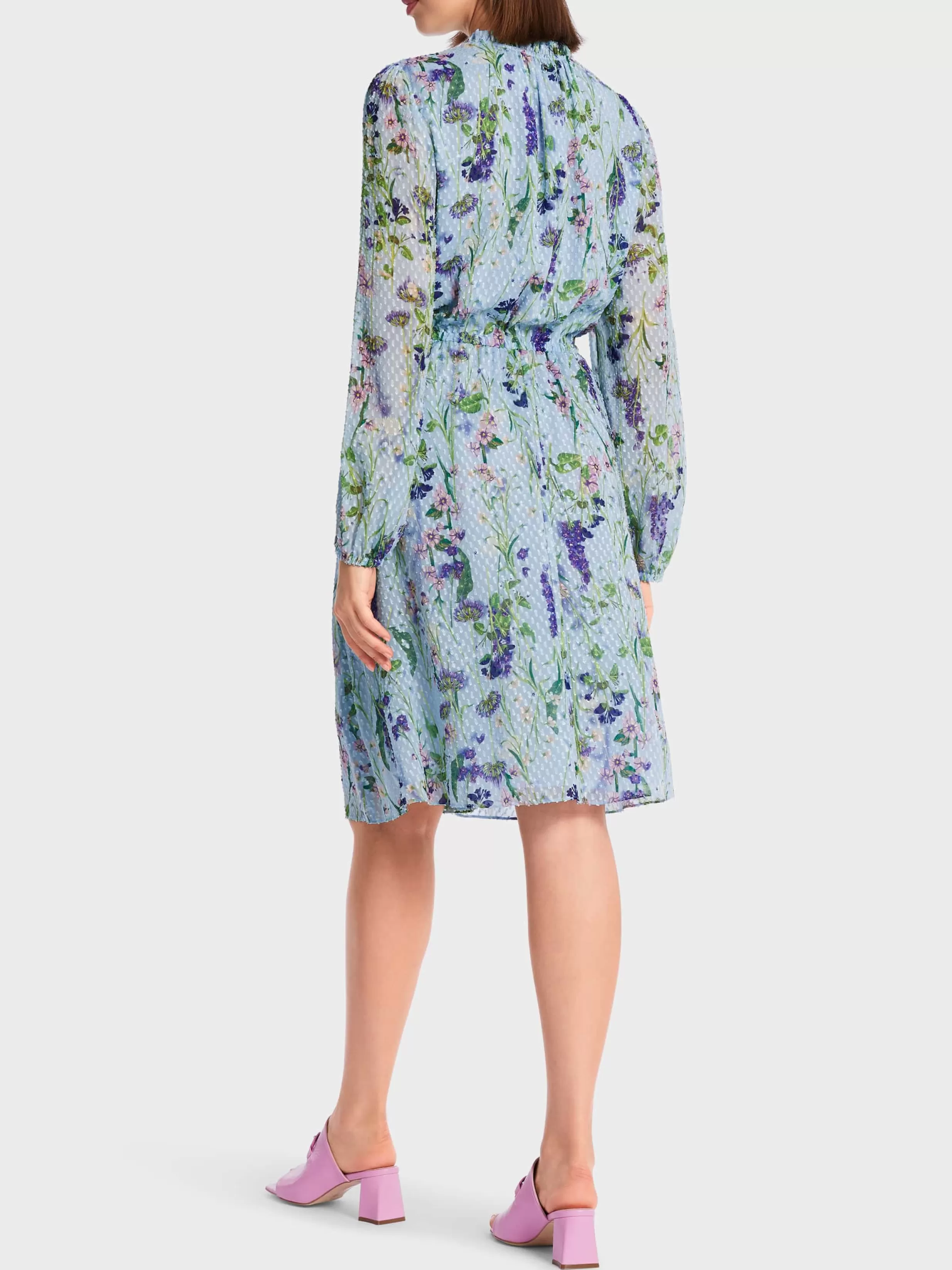 New Marc Cain Kleid im floralen Allover-Print soft summer sky