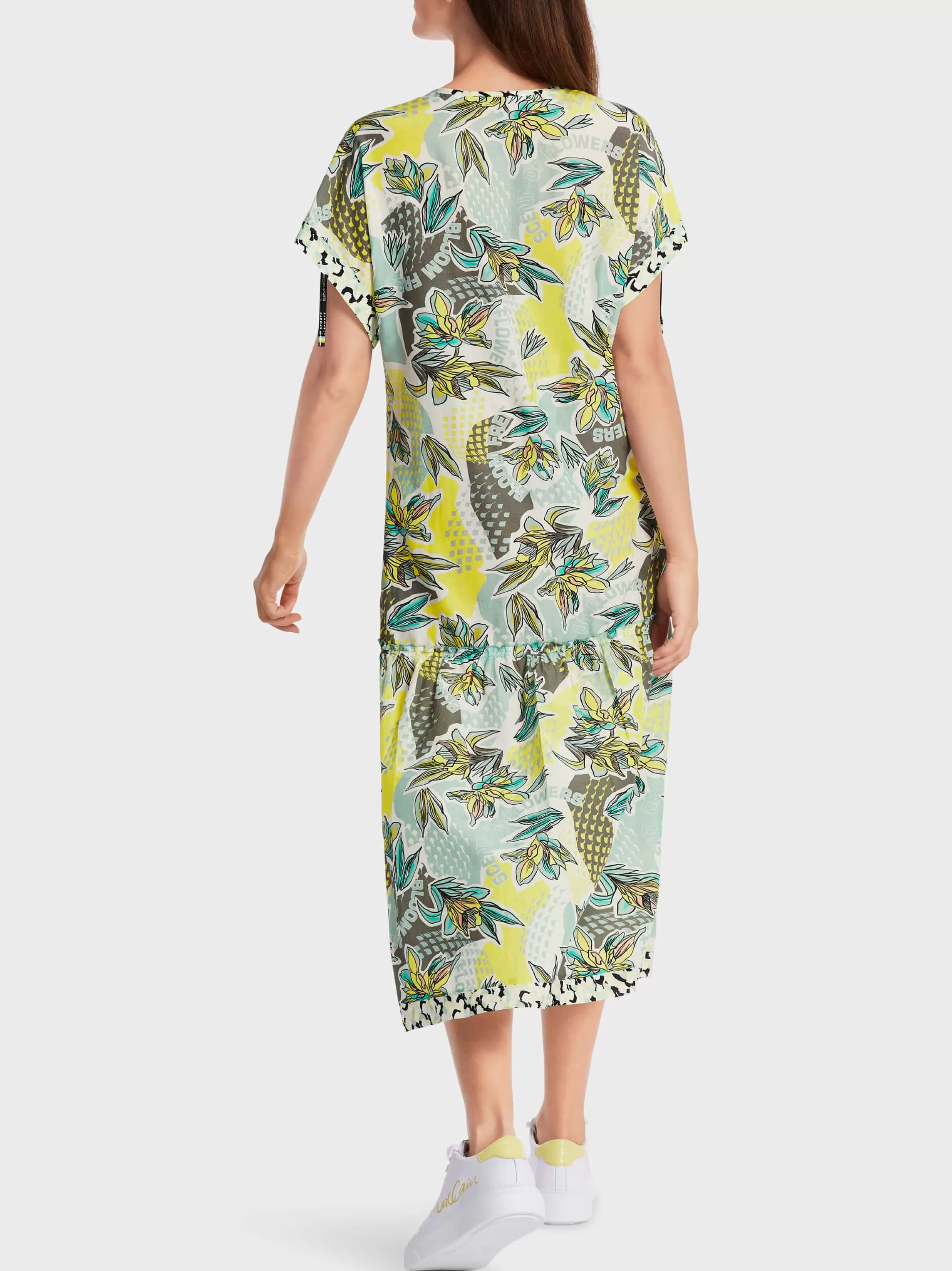 Cheap Marc Cain Kleid mit Alloverprint soft sage