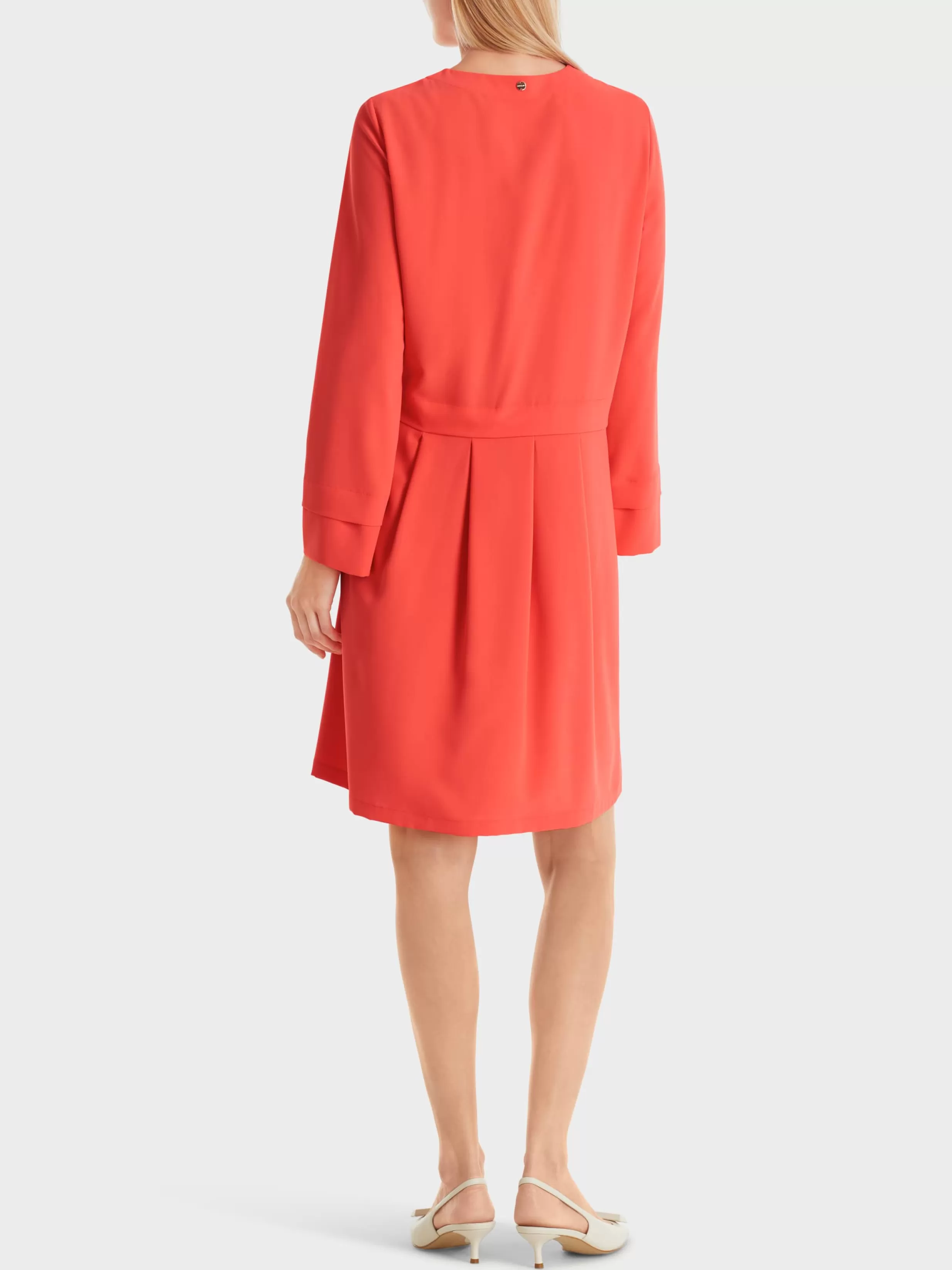 Outlet Marc Cain Kleid mit Faltenrock bright tomato