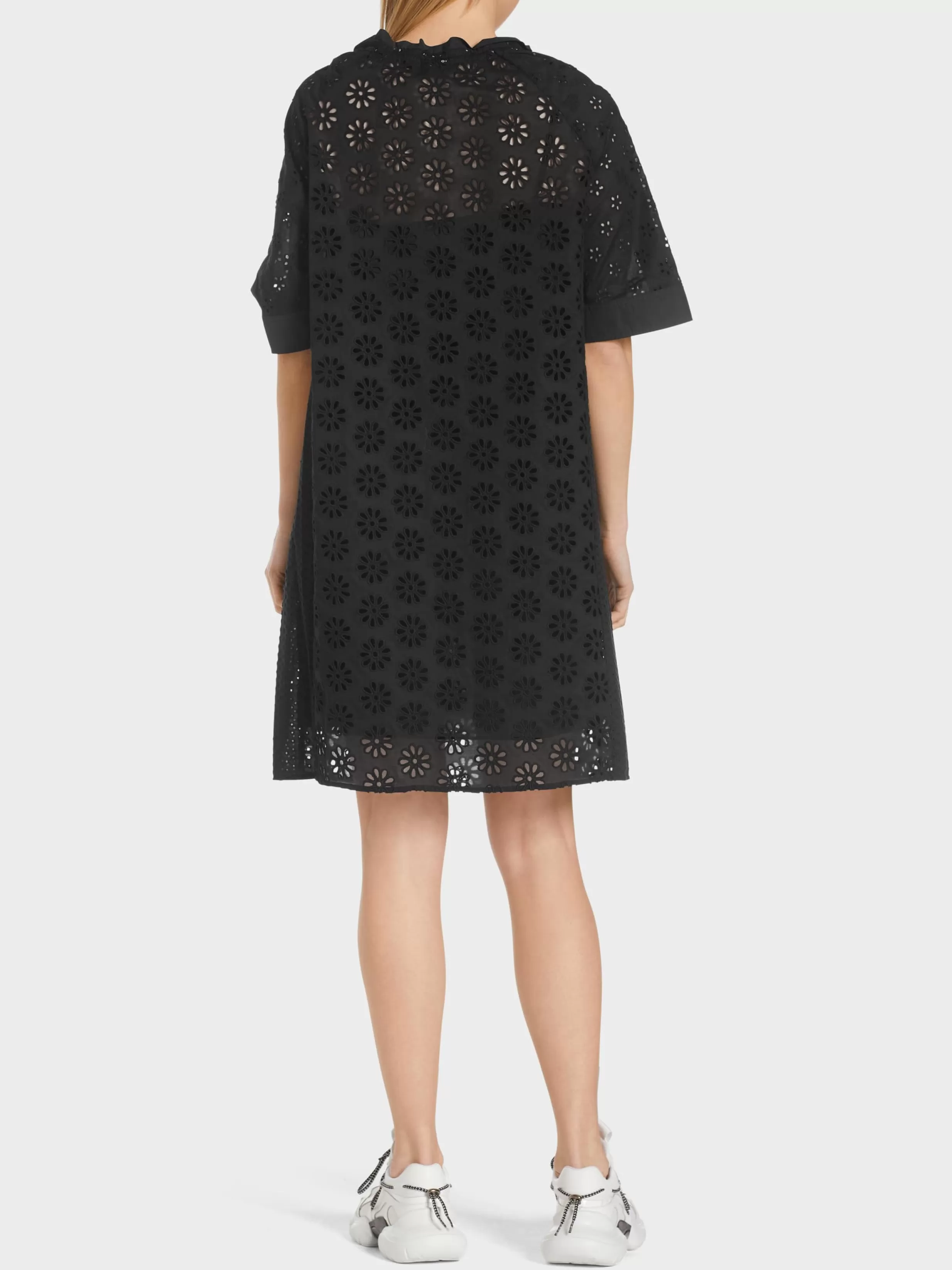 Best Sale Marc Cain Kleid mit Lochstickerei black