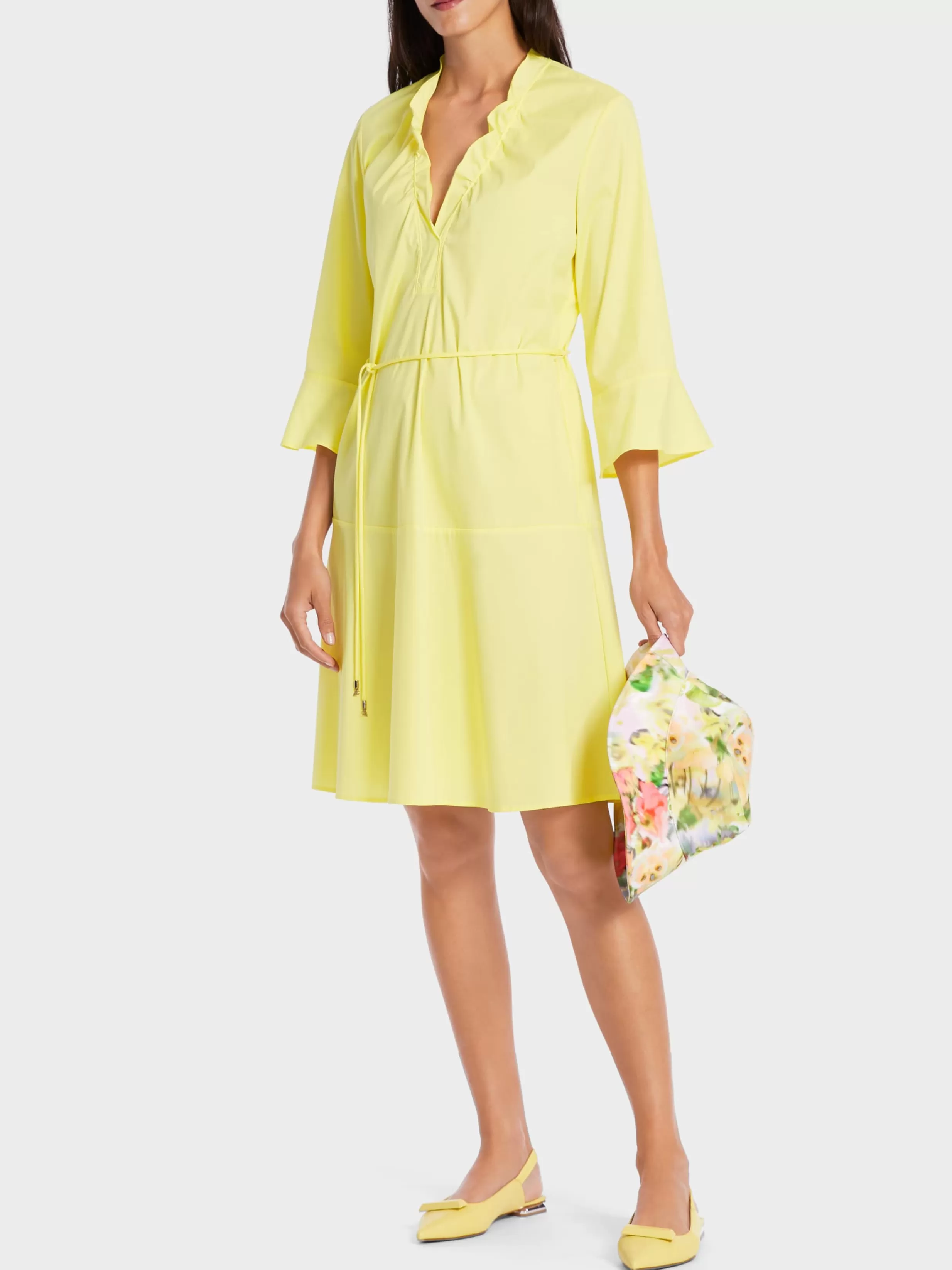 Best Sale Marc Cain Kleid mit Volantärmel pale lemon