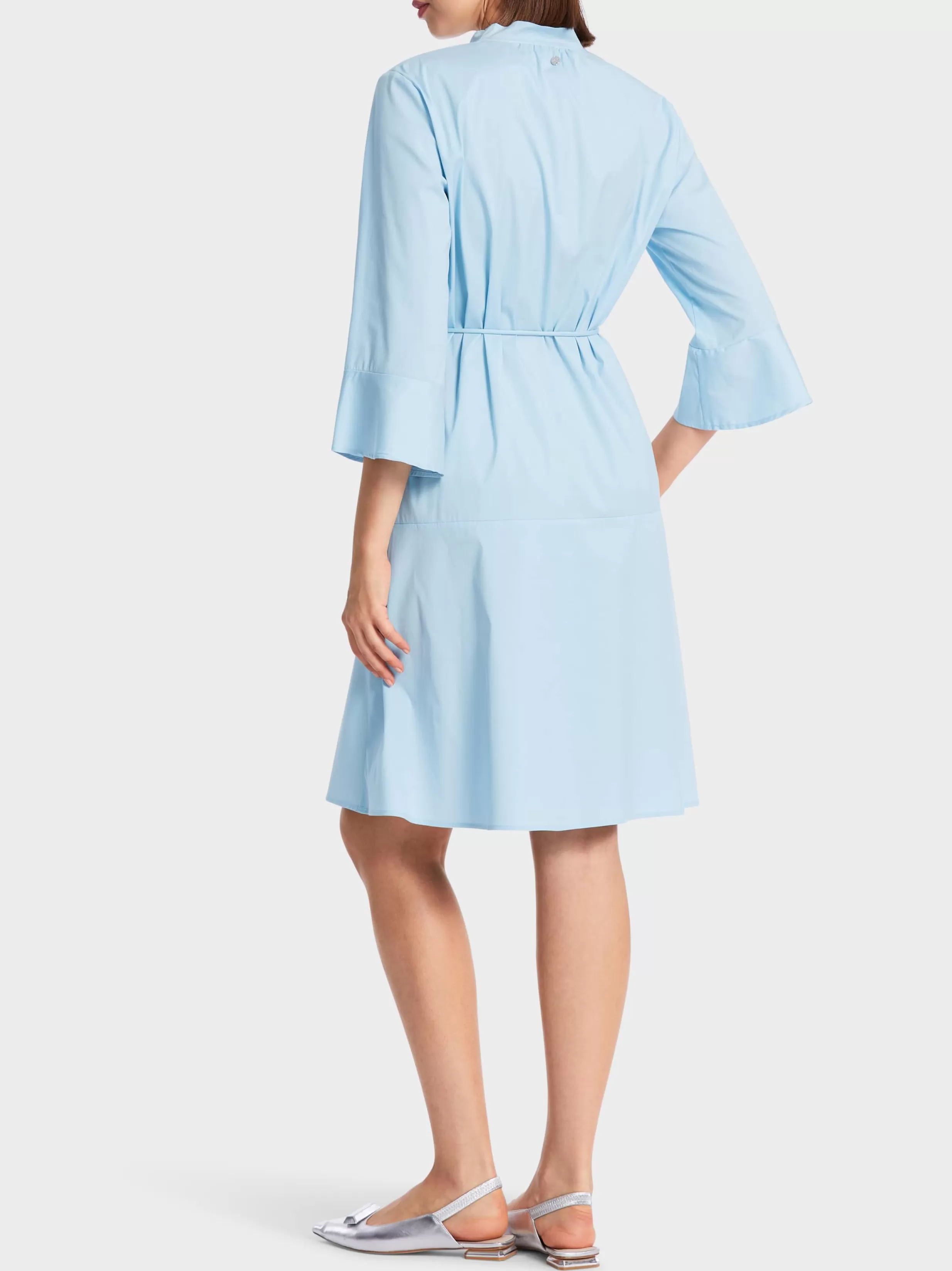 Store Marc Cain Kleid mit Volantärmel soft summer sky