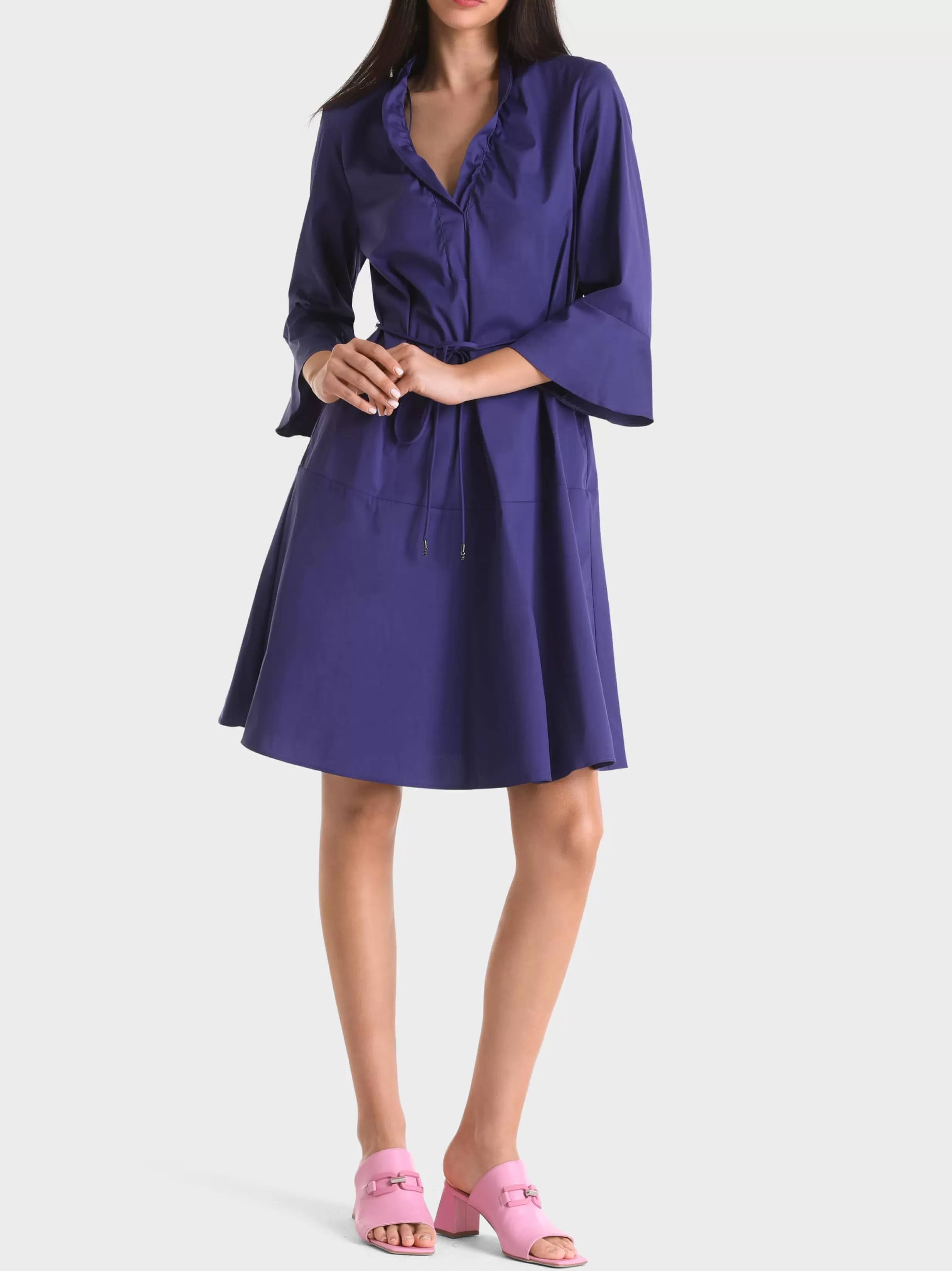 Best Sale Marc Cain Kleid mit Volantärmel deep violet