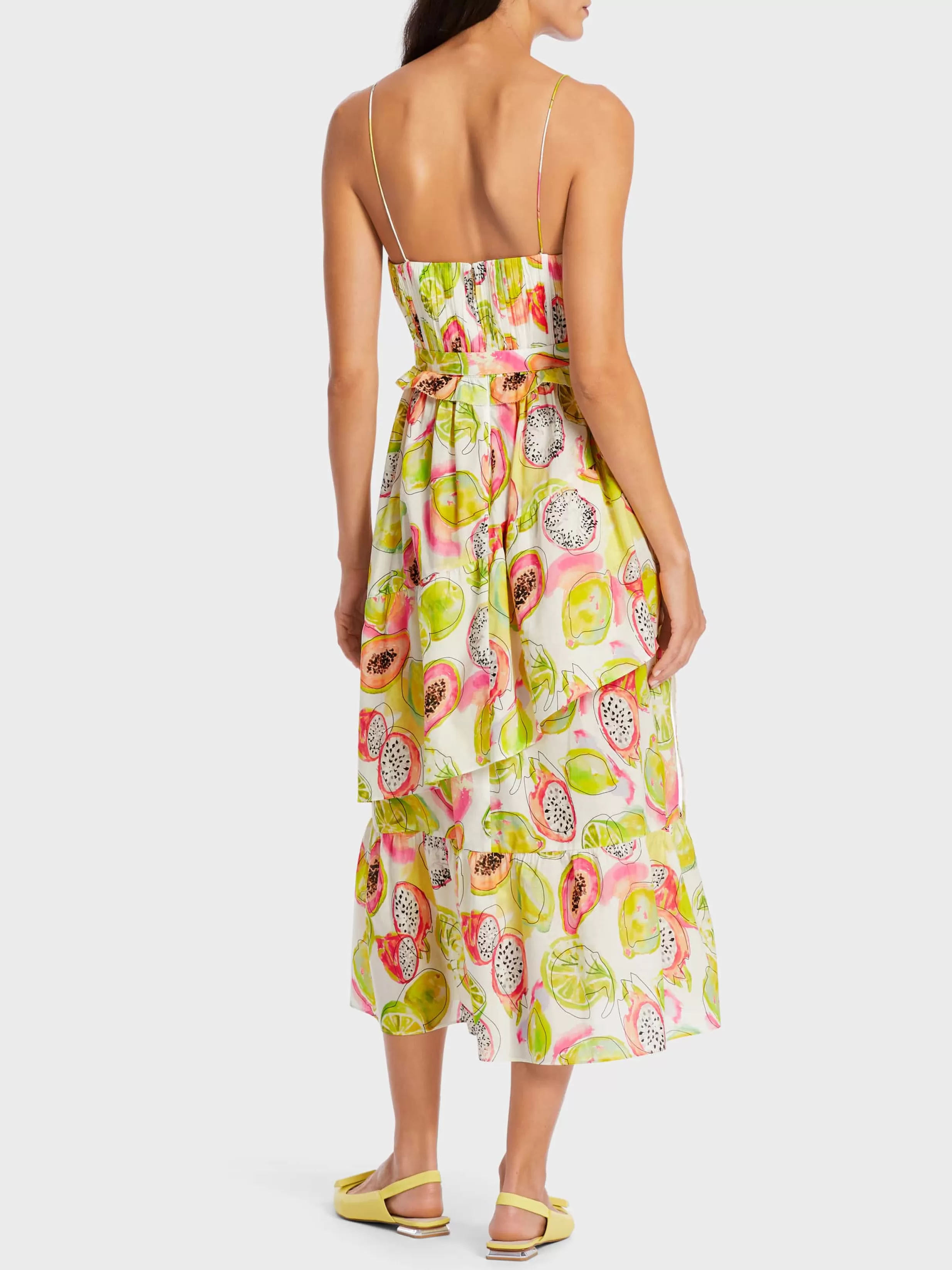 Fashion Marc Cain Korsagenkleid pale lemon