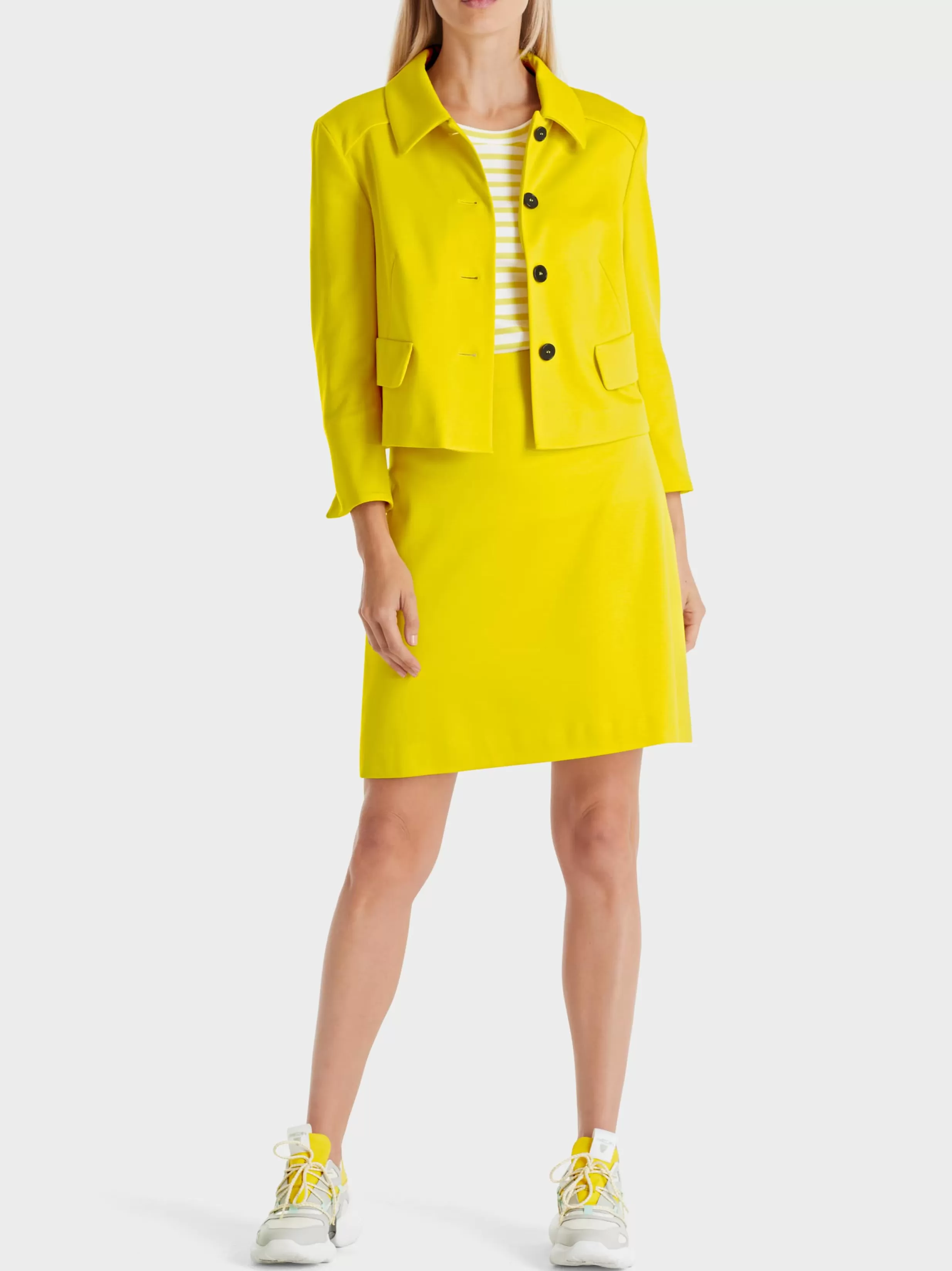 New Marc Cain Kurzjacke mit Ärmelschlitzen bright sulphur