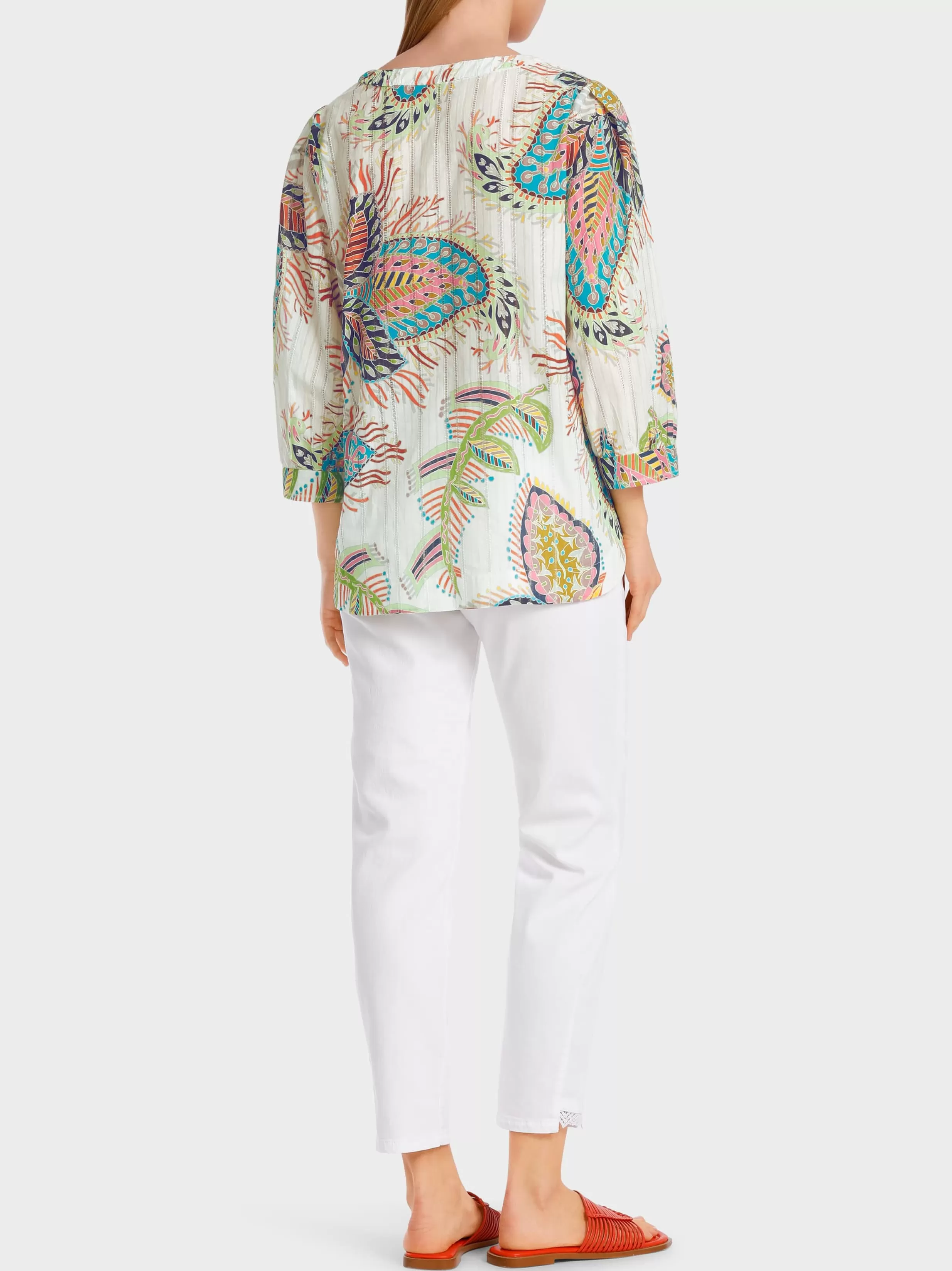 Discount Marc Cain Langärmelige Bluse in A-Linie white