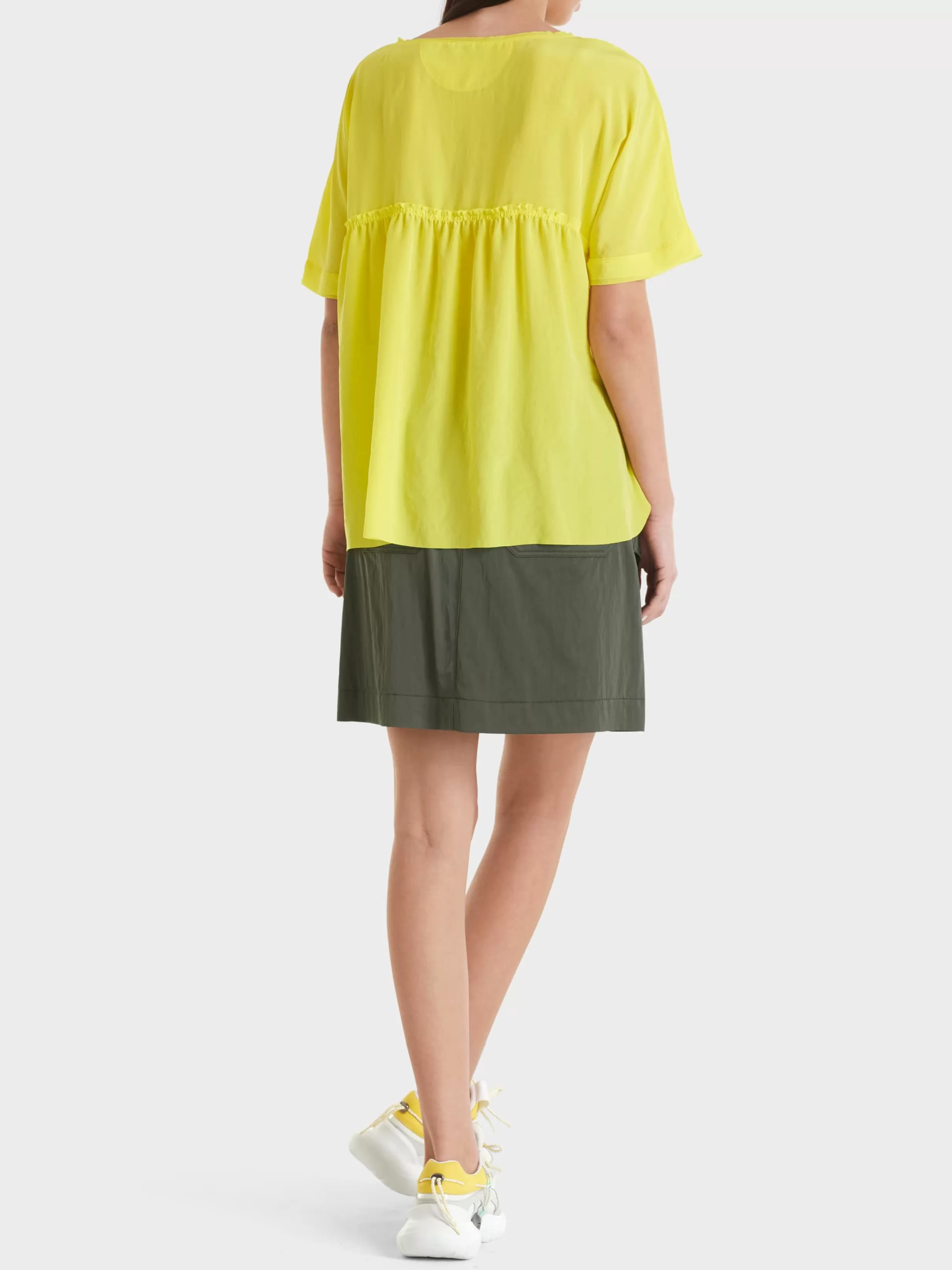 Sale Marc Cain Leichte Bluse mit Kimono-Ärmel soft limeade