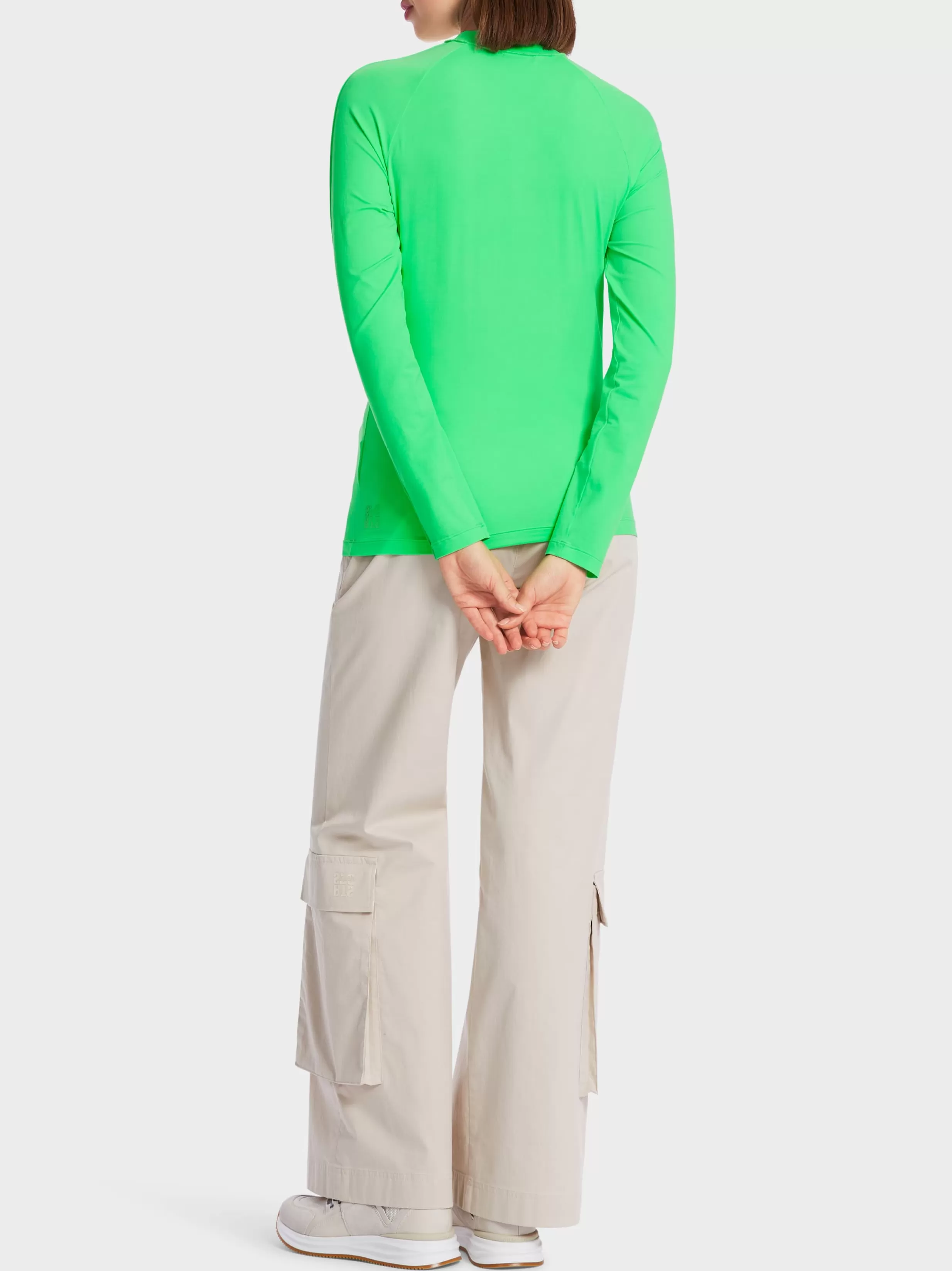 Best Marc Cain Longsleeve mit Stehkragen new neon green