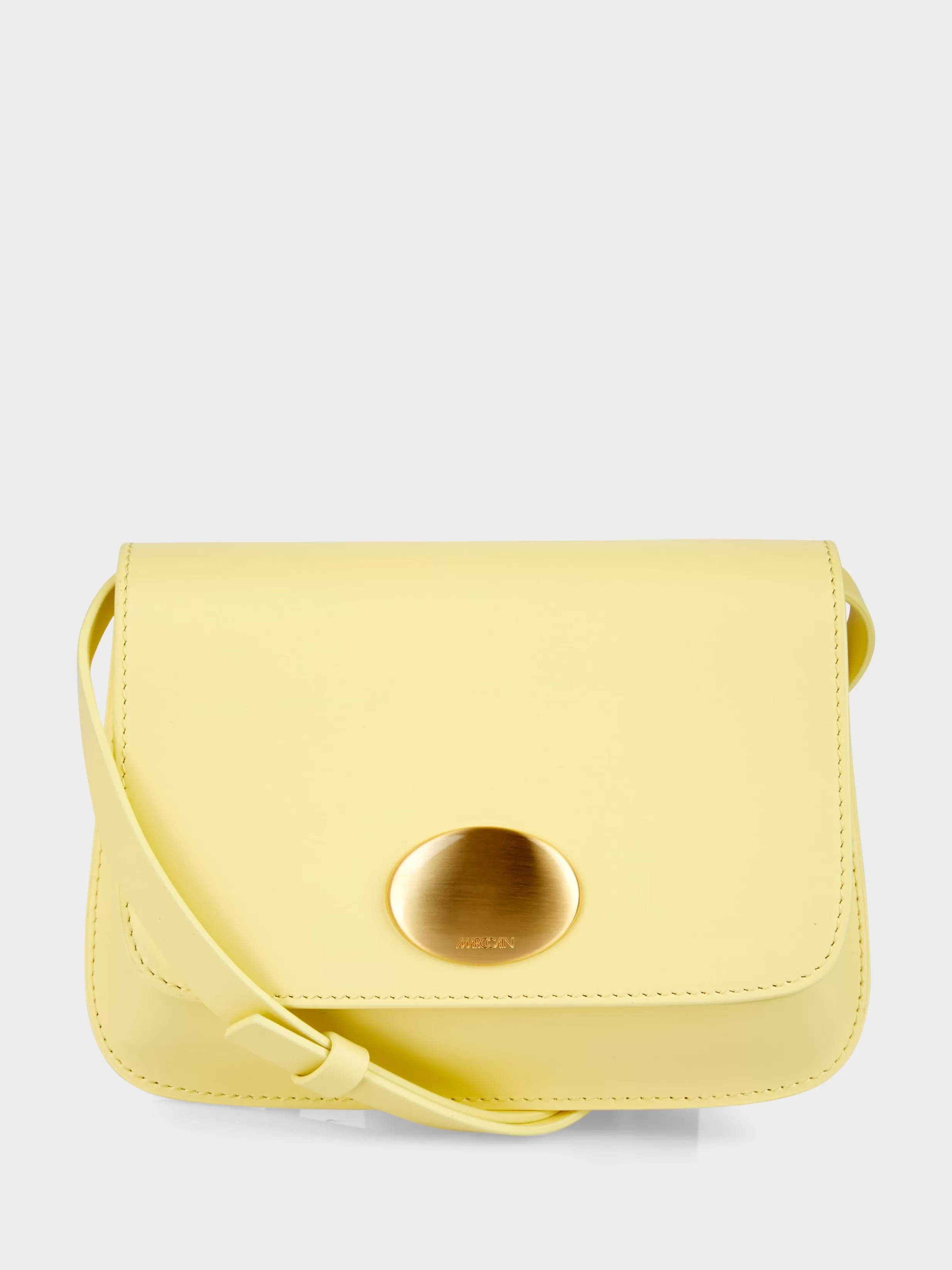 Outlet Marc Cain Minibag "Rethink Together" aus Leder pale lemon