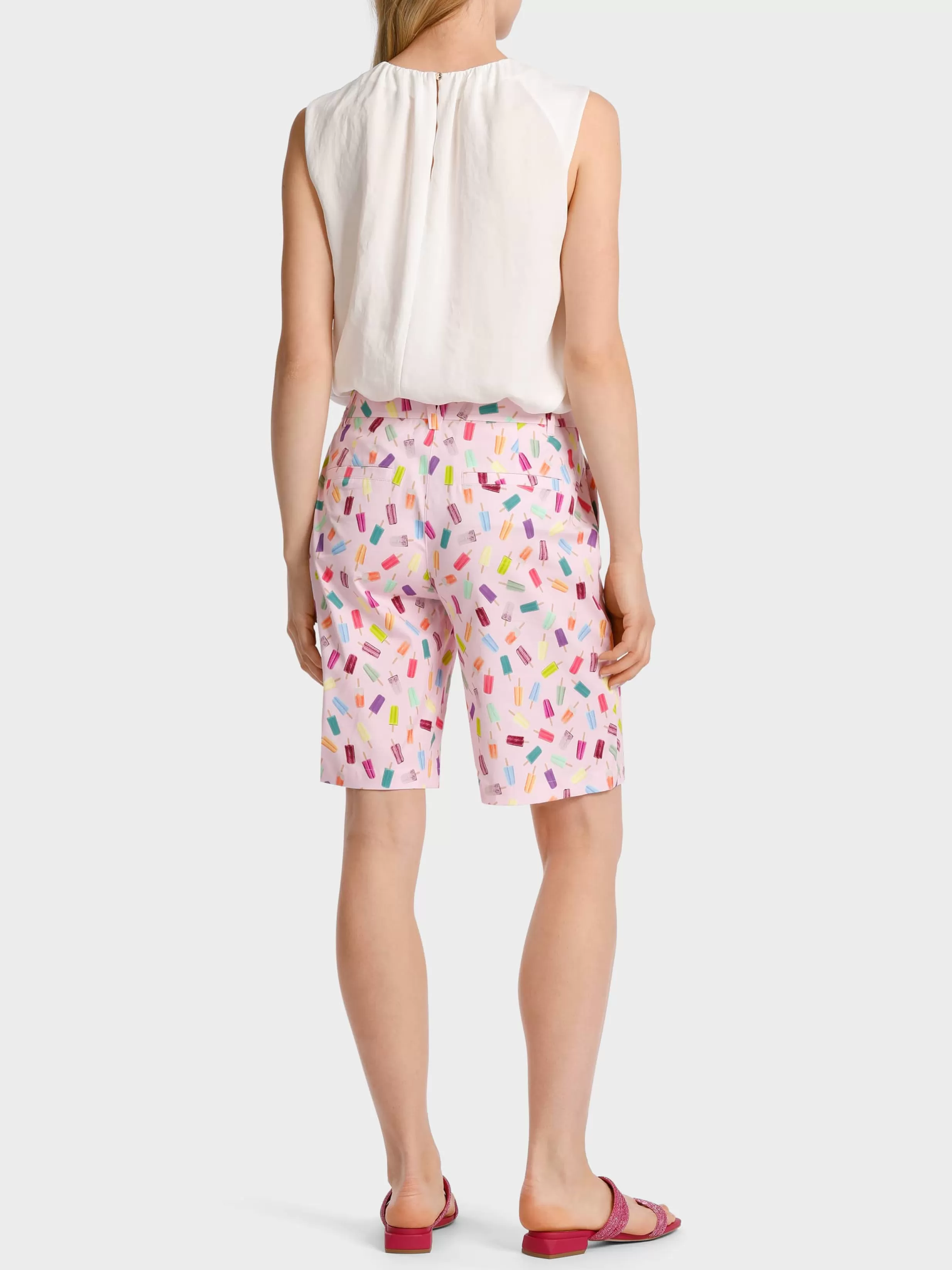 Clearance Marc Cain Modell FINIKE – Shorts in Pop-Art Print soft pink