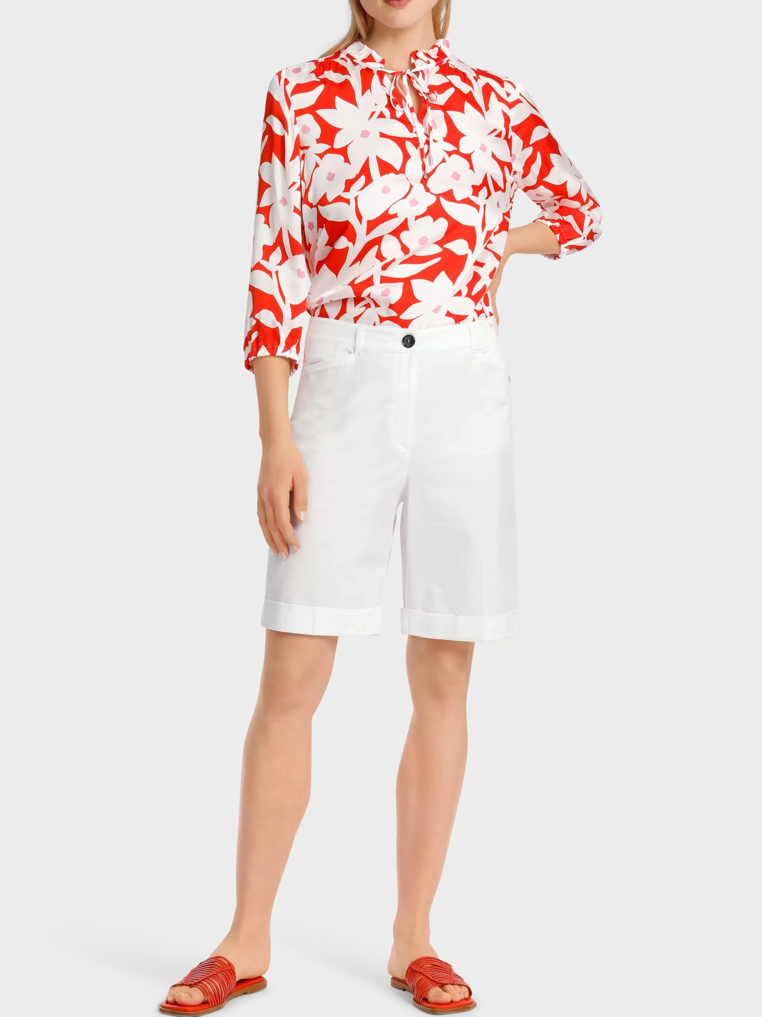 Best Sale Marc Cain Modell FINIKE – Shorts mit Stulpen white