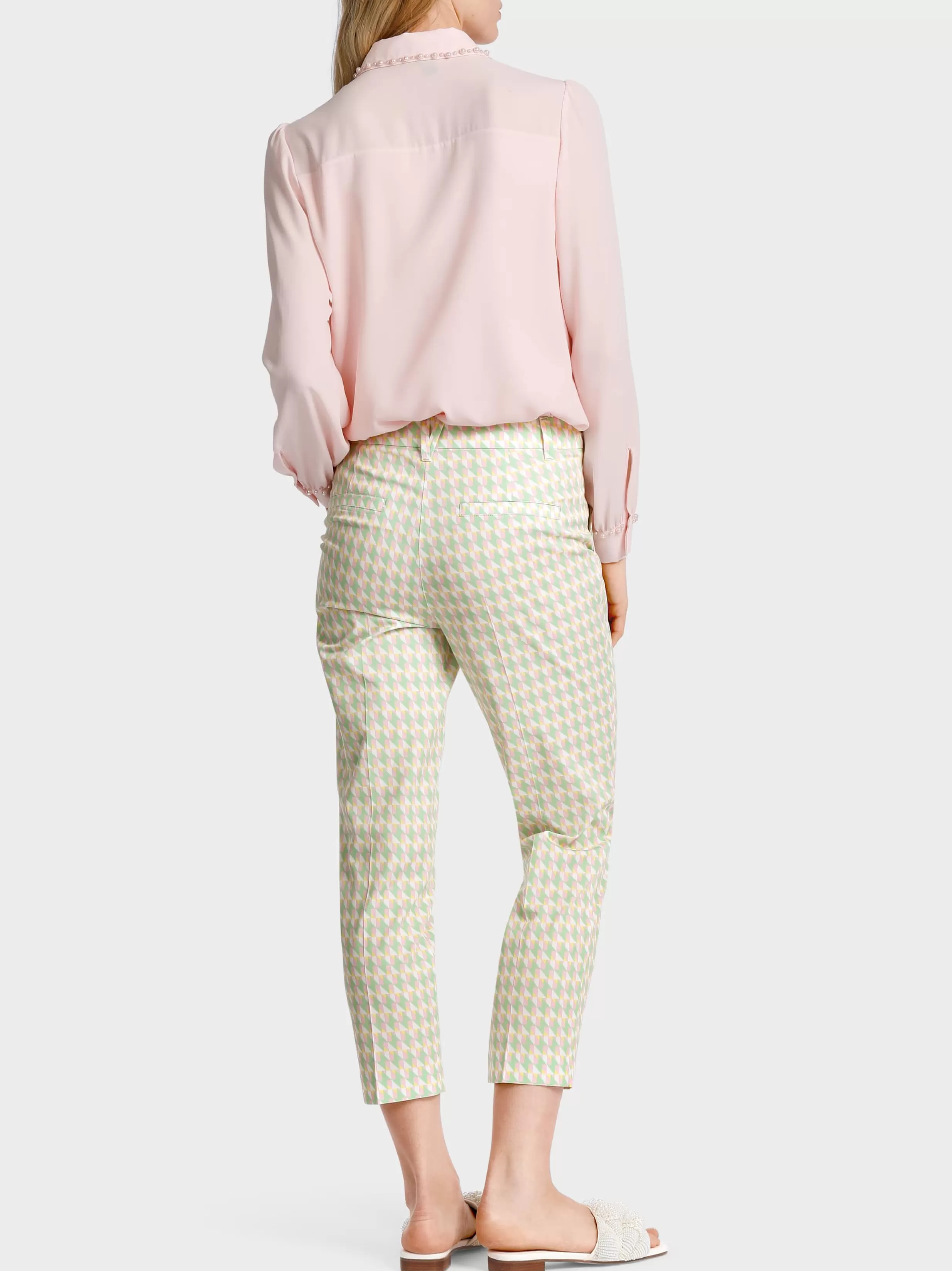 Flash Sale Marc Cain Modell FRANCA – Hose mit Grafikdessin soft pistachio