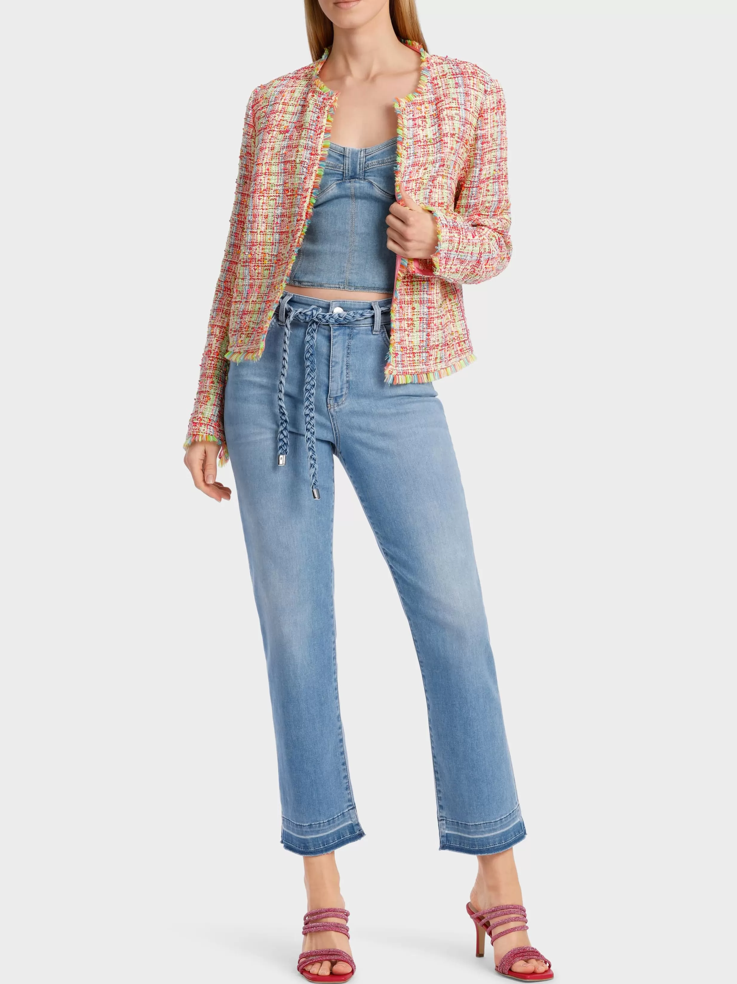 Shop Marc Cain Modell FYLI Jeans “Rethink Together” baby blue