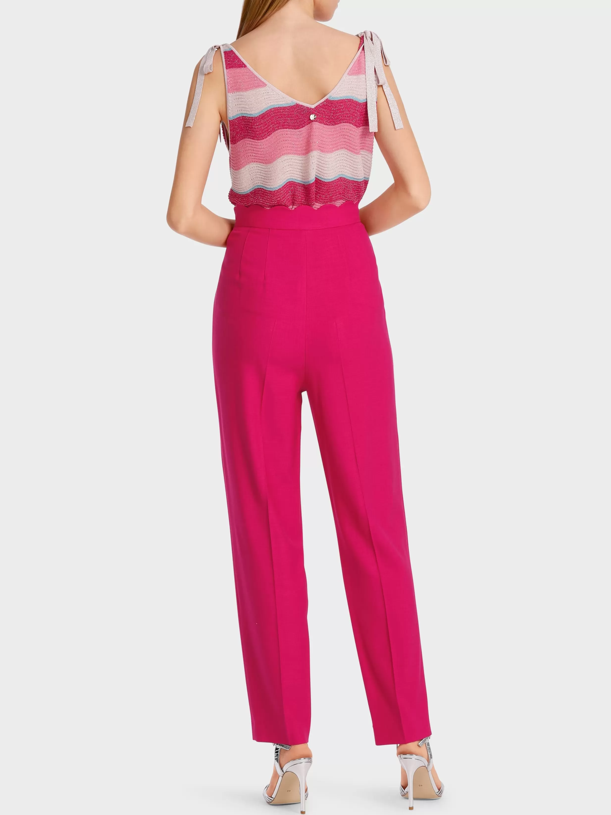 Fashion Marc Cain Modell SANAA mit gewelltem Bundabschluss deep fuchsia