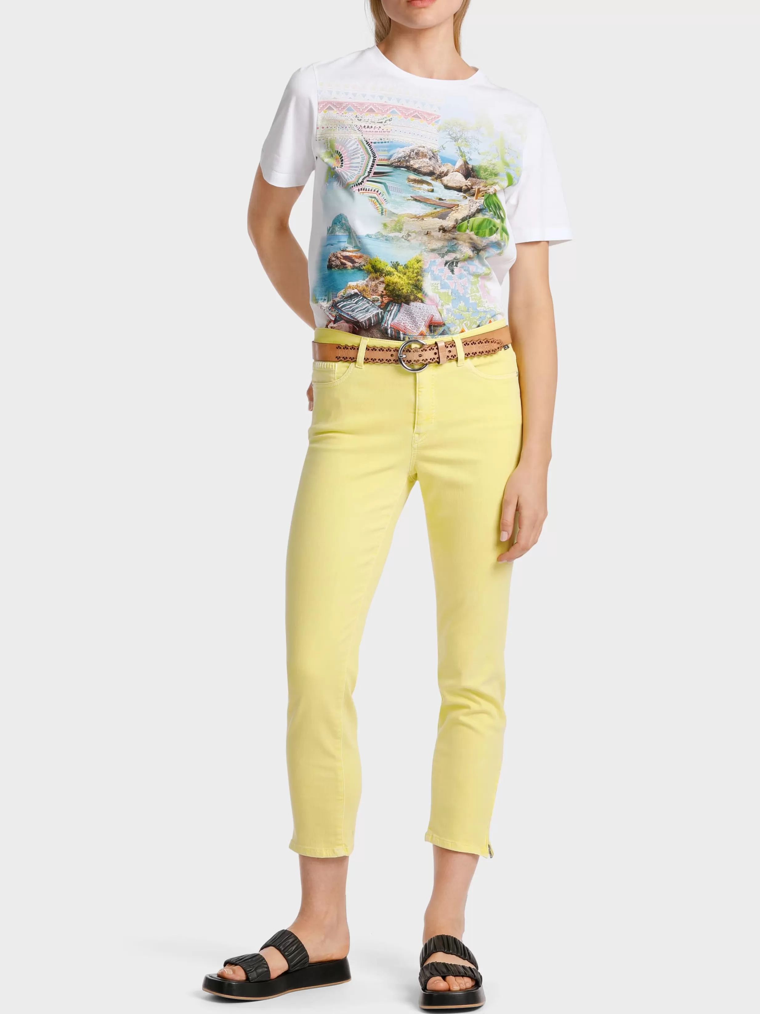 Sale Marc Cain Modell SILEA - Jeans "Rethink Together" pale lemon