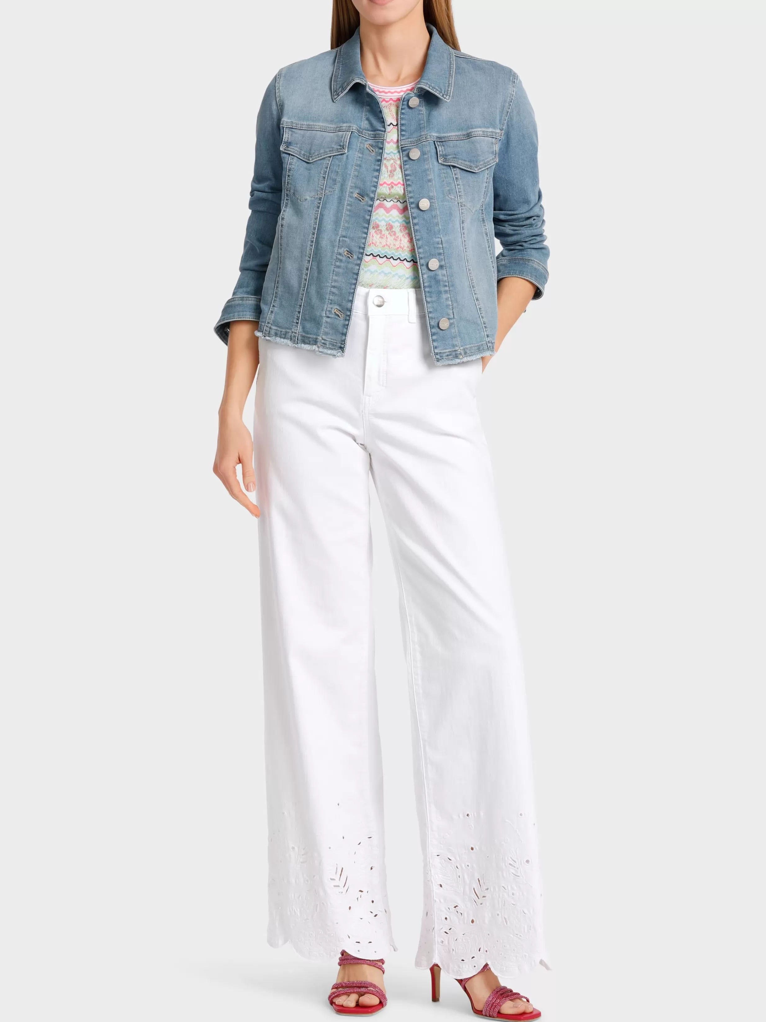 Store Marc Cain Modell WARRI – Hose “Rethink Together” white